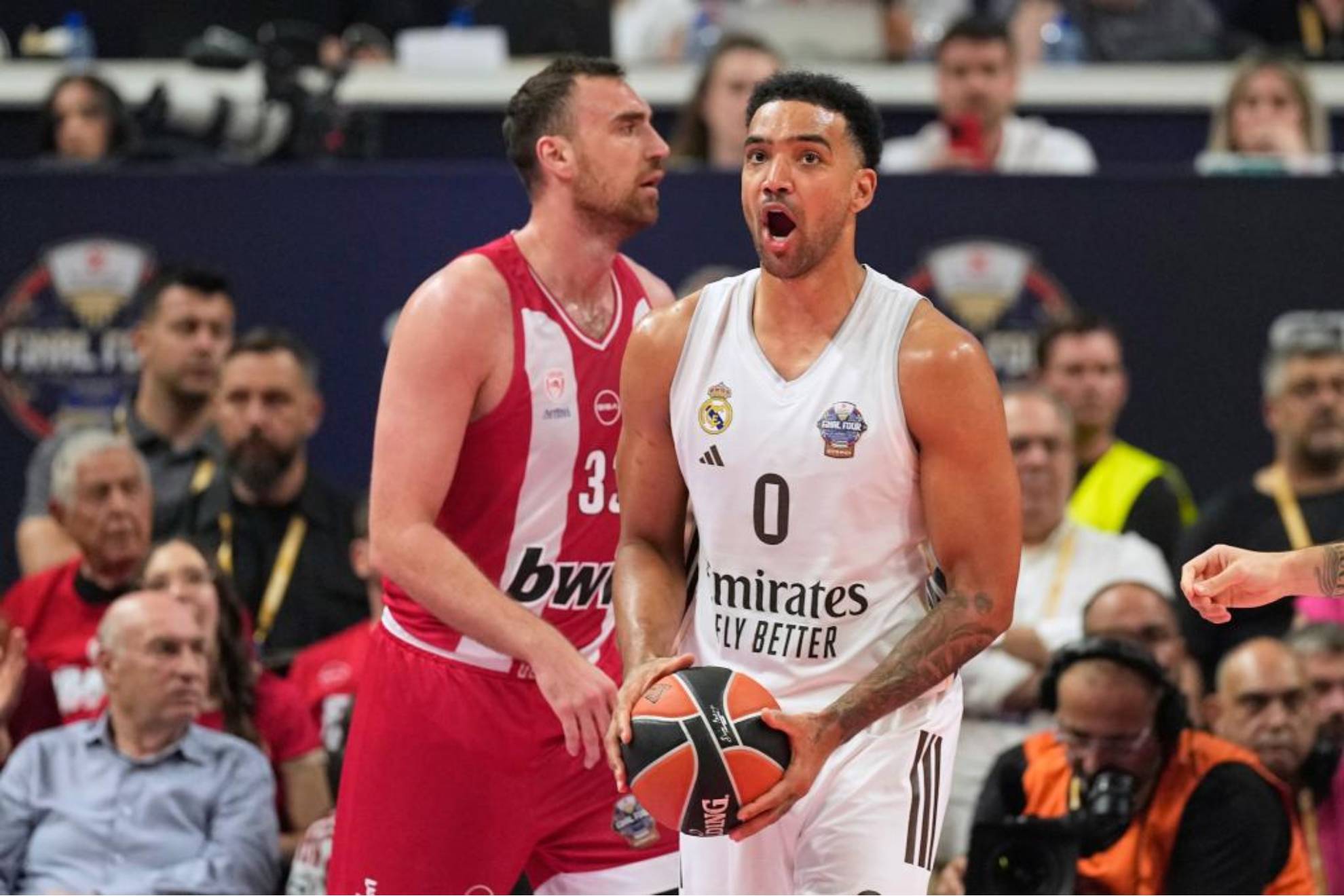 Trey Lyles, durante la final de la Euroliga ante el Olympiacos.