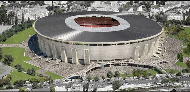 The stadium of the Champions League final: the Puskas Arena in Budapest