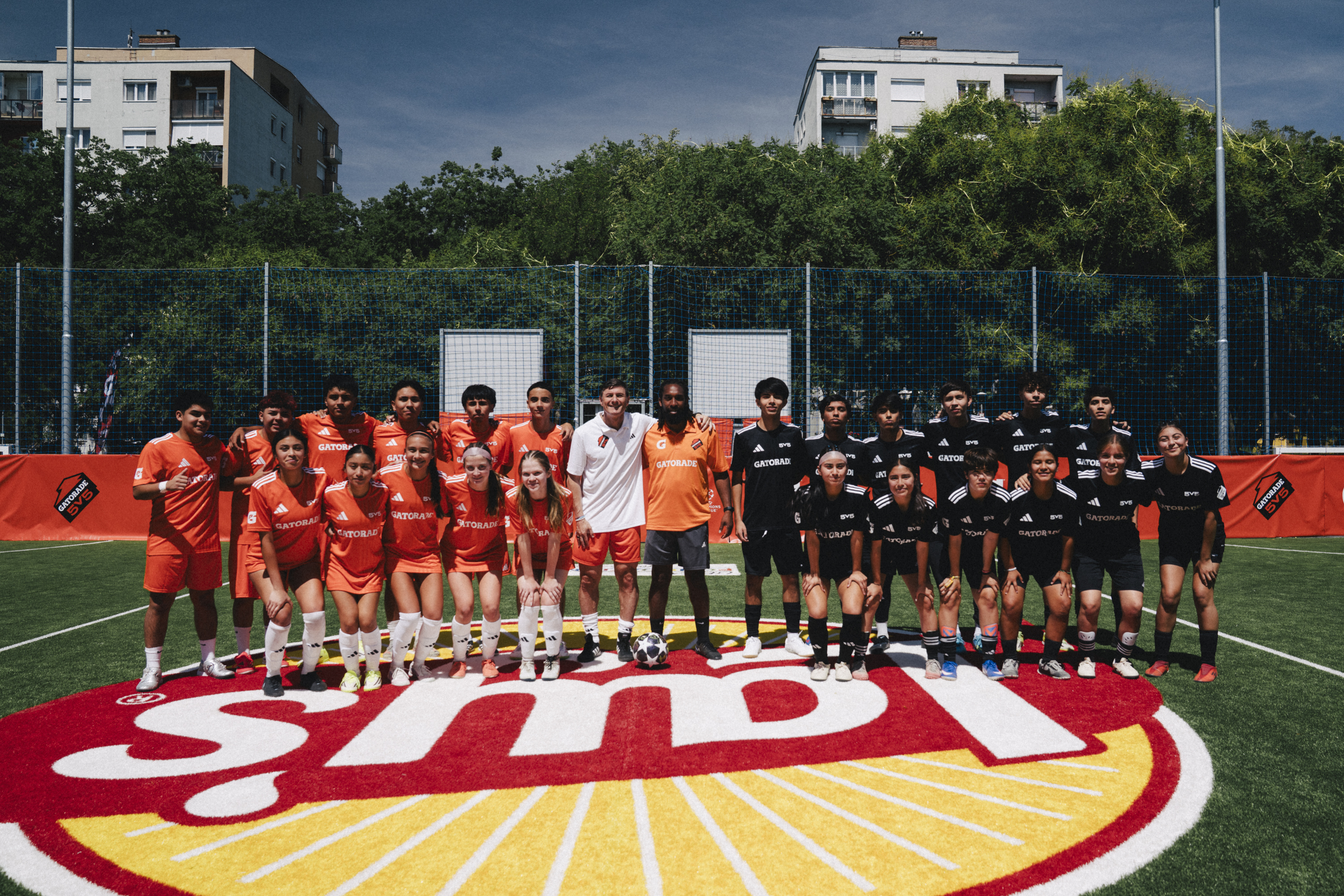 Javier Zanetti, durante el evento de Gatorade