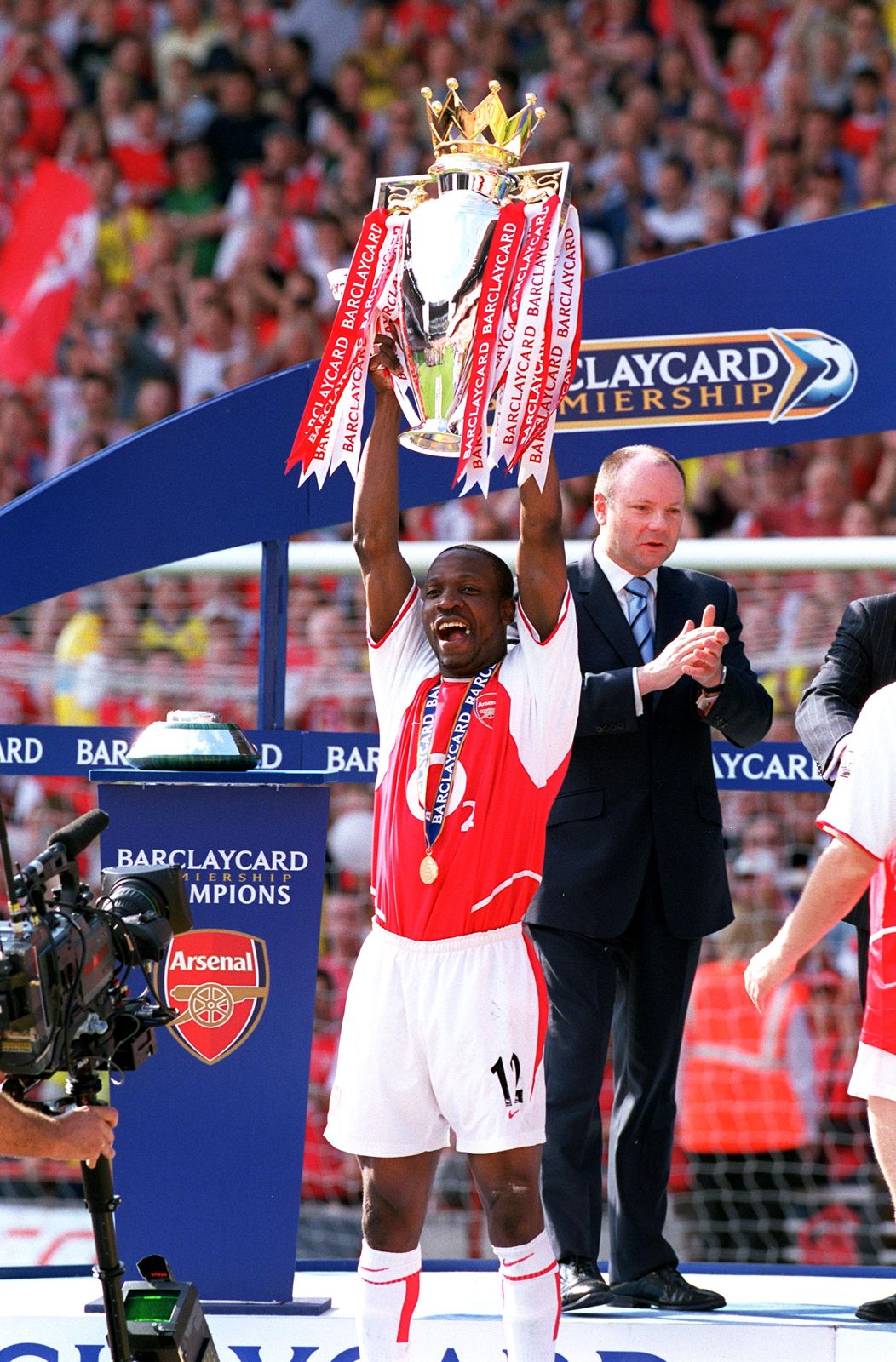 Lauren lifts the Premier League.