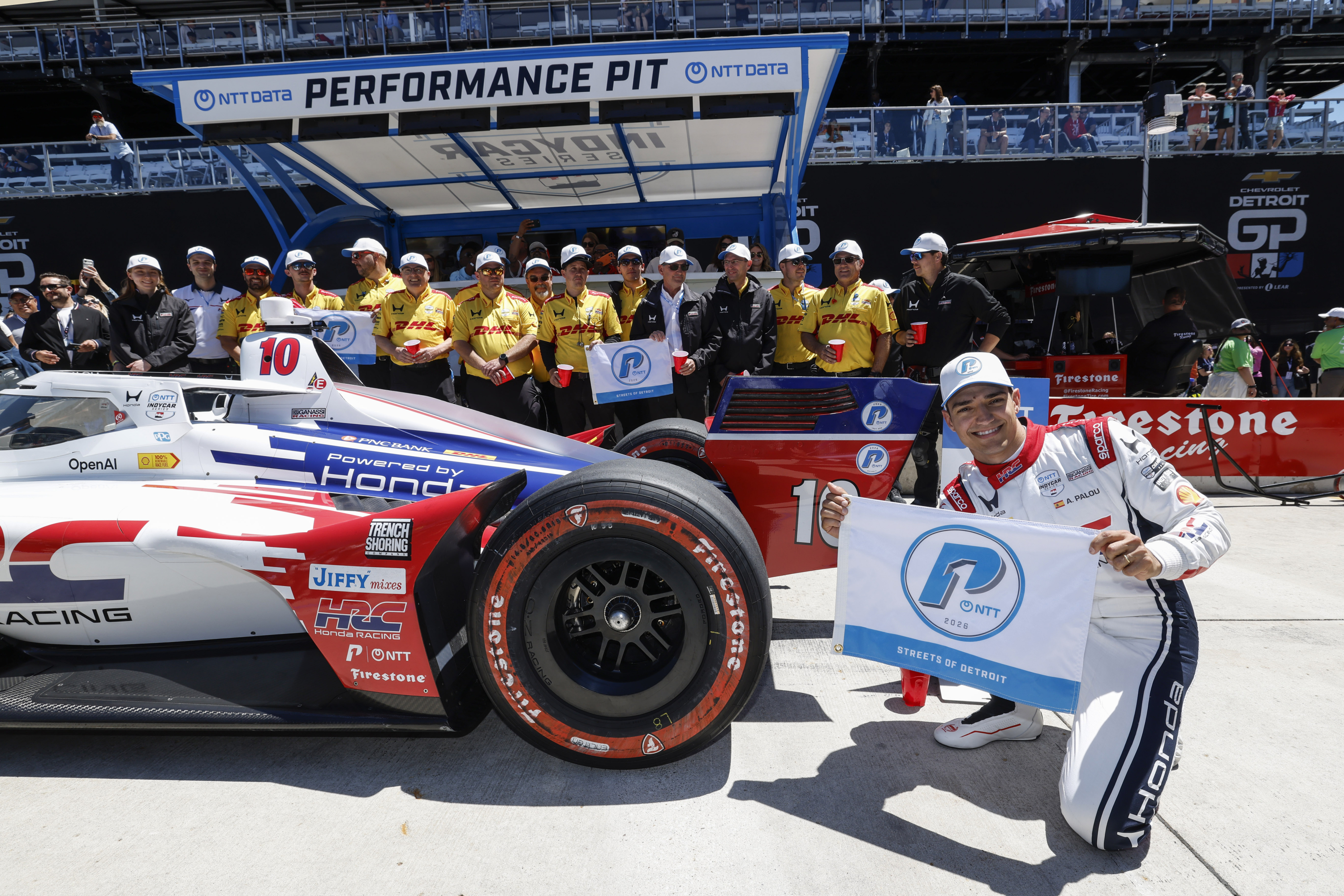 Álex Palou sumó en Detroit la 16ª pole position de su carrera Michael L. Levitt