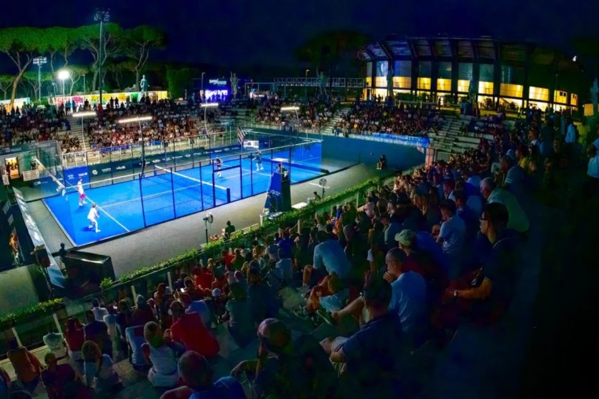 One of the paddle tennis courts in the Foro Italico.