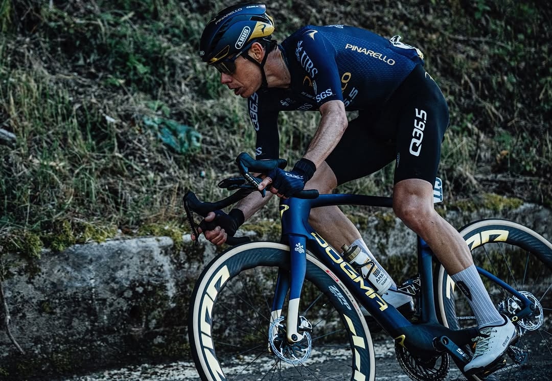 David de la Cruz, durante el Giro 2026. @daviddlax