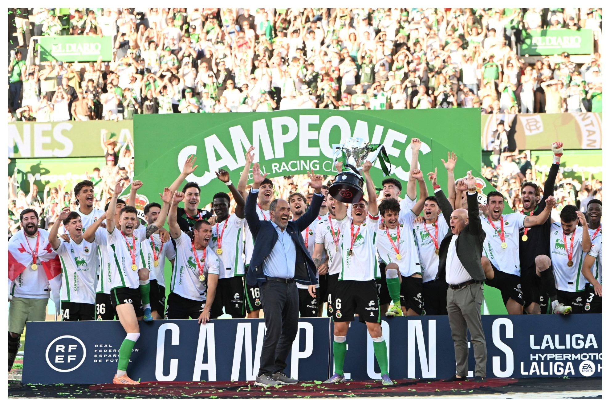 El Racing se proclama campeón y se despide de Segunda a lo grande