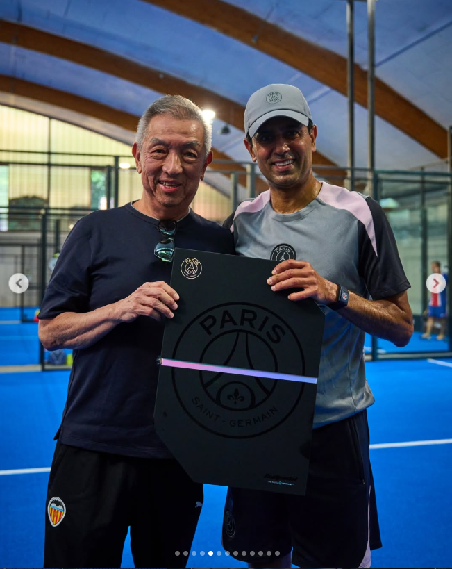 Peter Lim, con Nasser Al-Khelaifi.