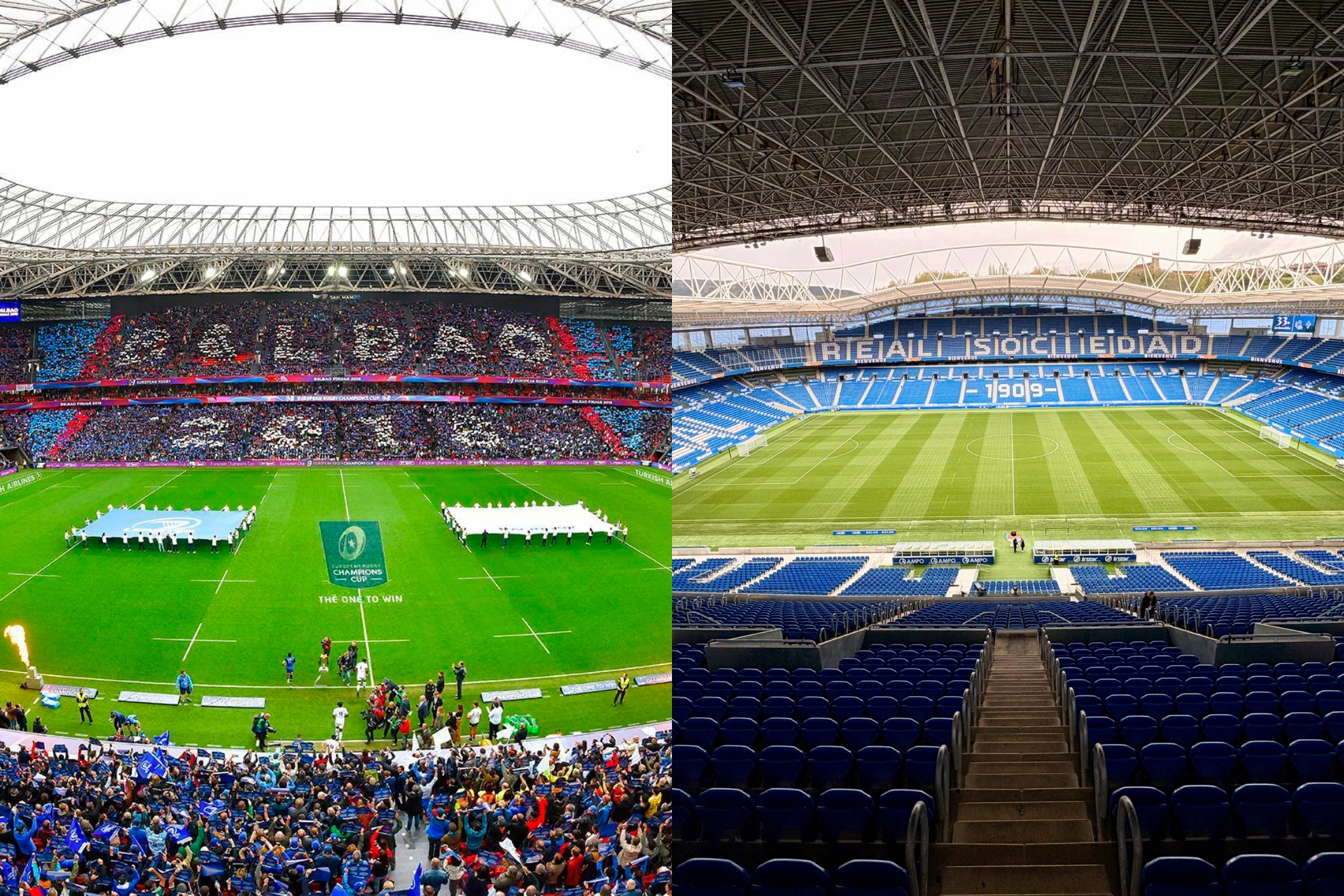 San Mamés y Anoeta.