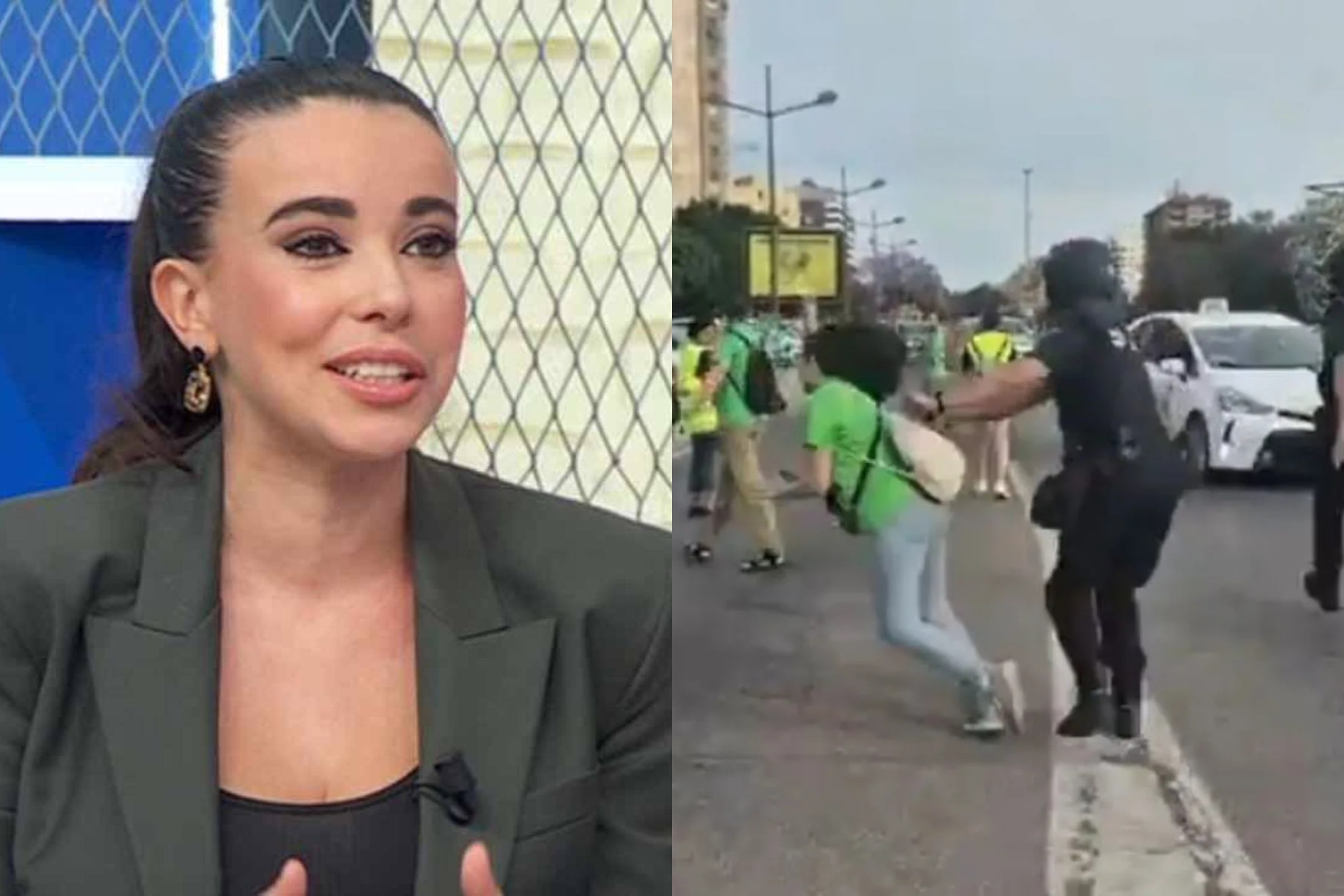 Sarah Santaolalla, sobre el Policía Nacional que empujó a una mujer en  Valencia: “La España con la que algunos sueñan”