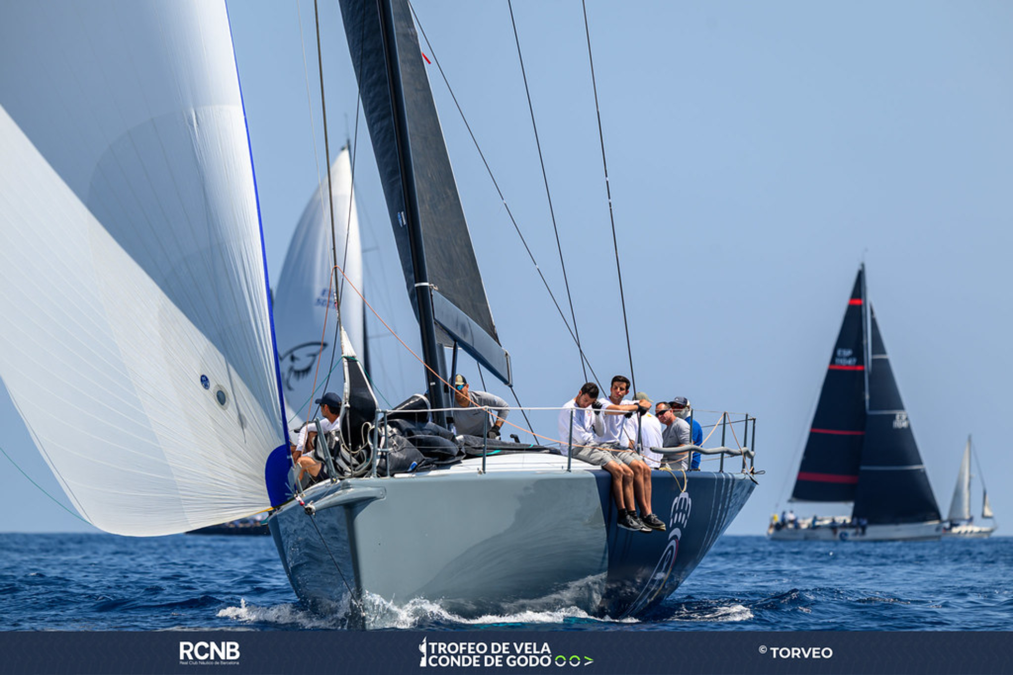 El 'Hispania', en su primera regata Trofeo Conde de Godó OOA.