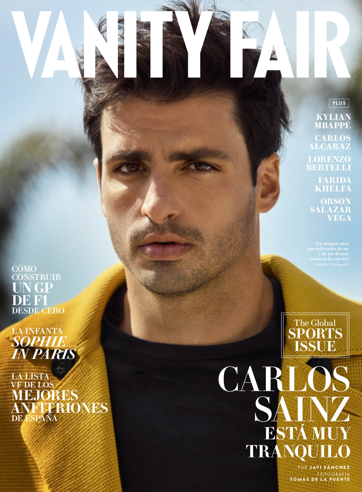 La portada de Vanity Fair con Carlos Sainz como protagonista.