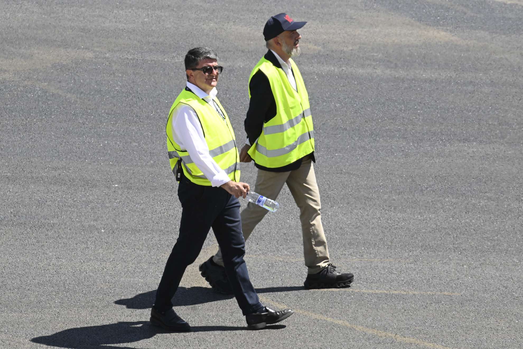 Luis García Abad, con la comisión evaluadora de la FIA este lunes.