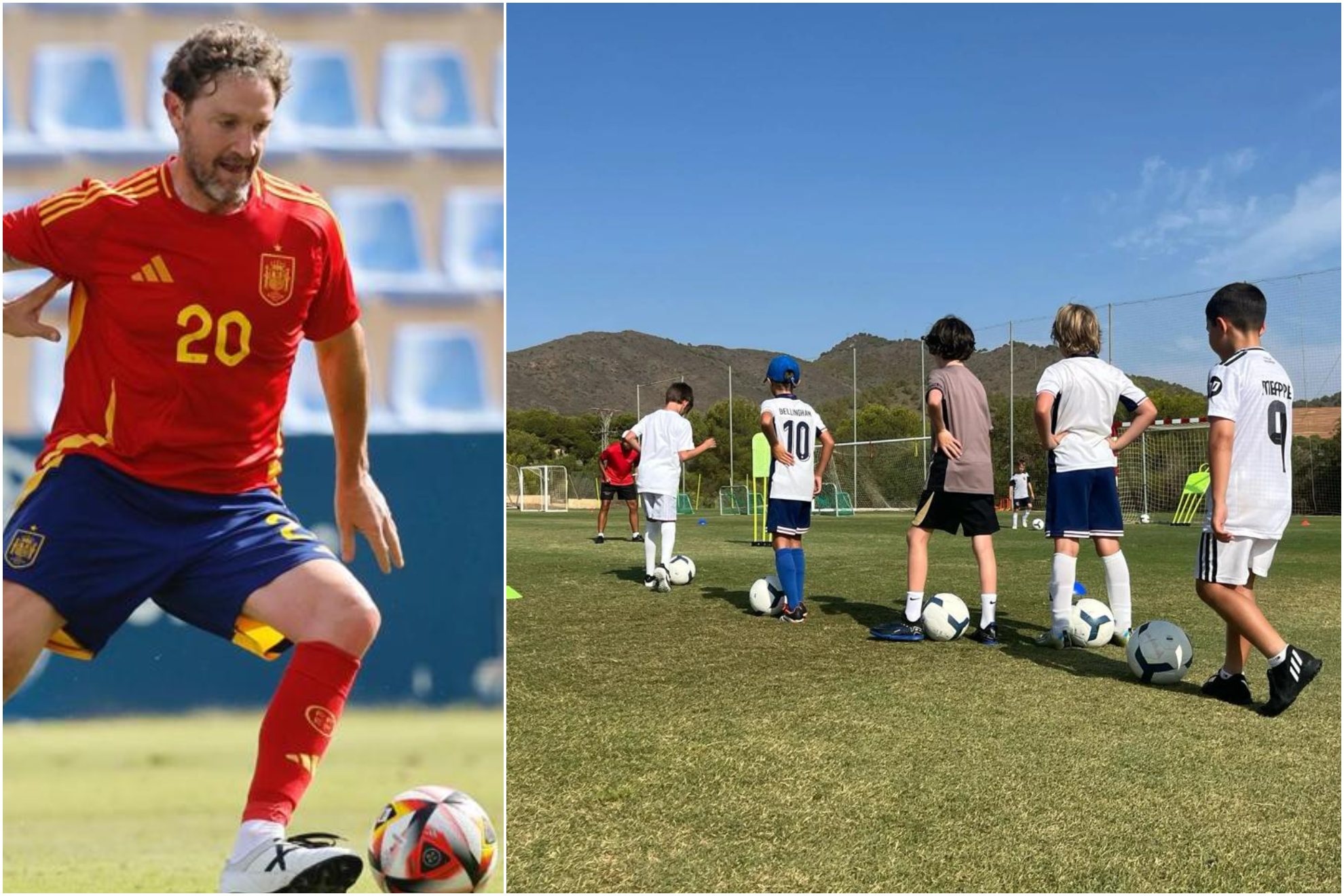 Mista, con Leyendas de España y una imagen de un campus en La Manga. LA MANGA CLUB