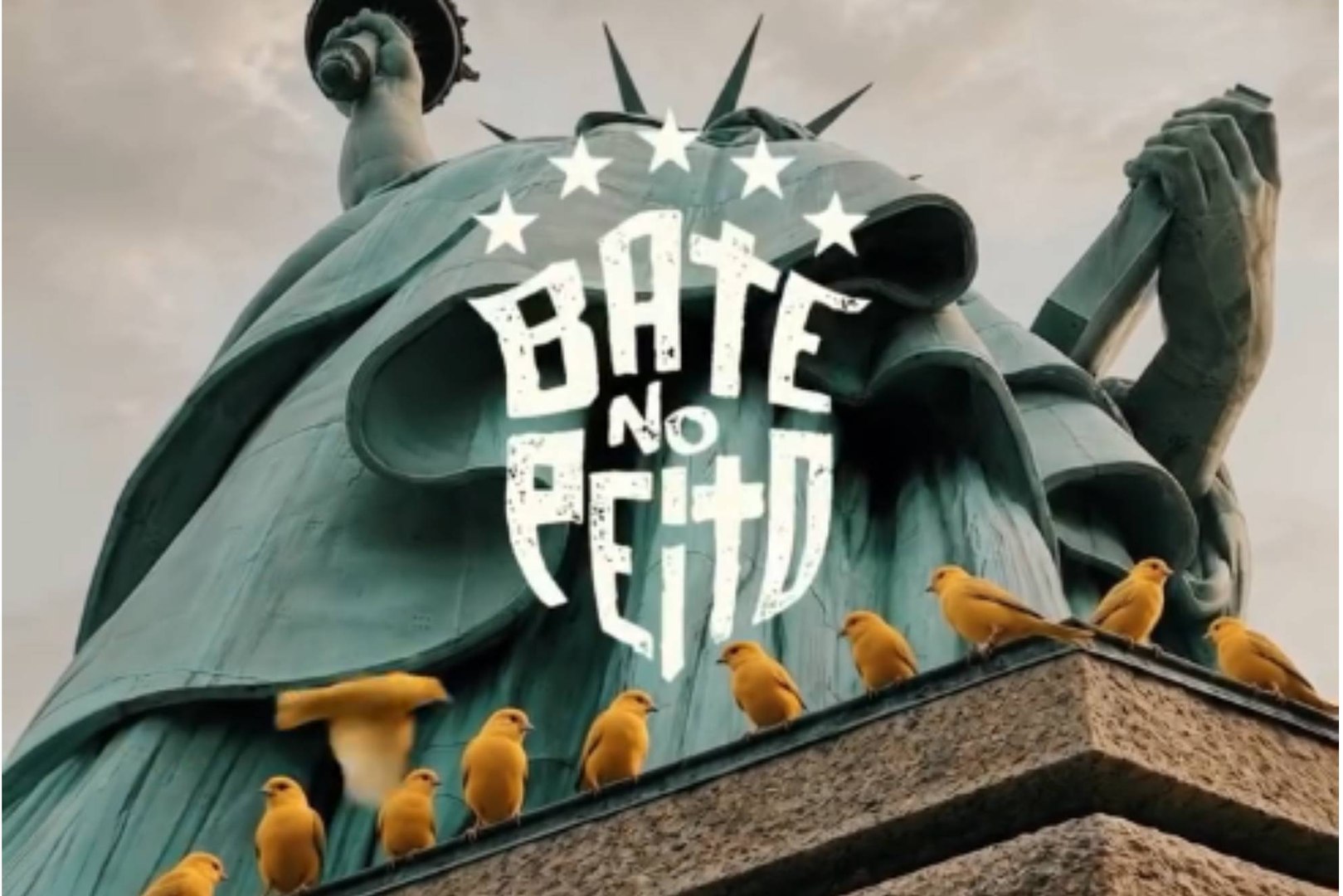 Miles de canarios colonizan Nueva York, expulsando a las palomas locales y conquistando la Estatua de la Libertad, para animar a Brasil durante el Mundial de 2026: "¡Todo está bajo control! ¡La ciudad ahora es nuestra!"