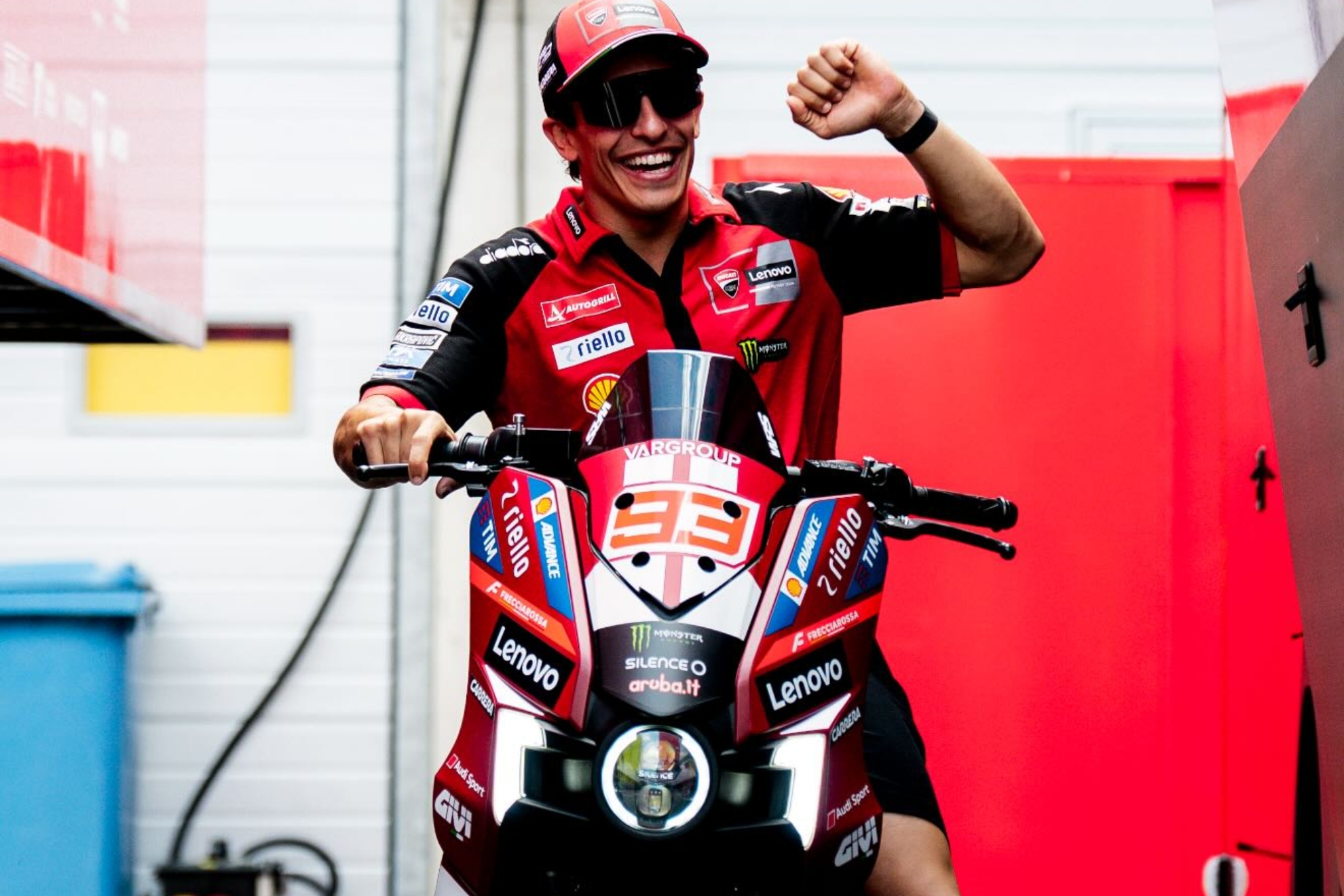 Marc Márquez, en Balaton Park.