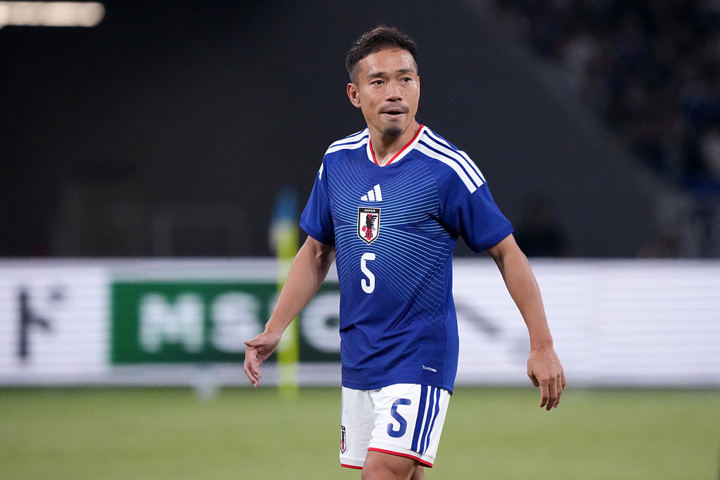 Yuto Nagatomo, en un partido con la selección de Japón.