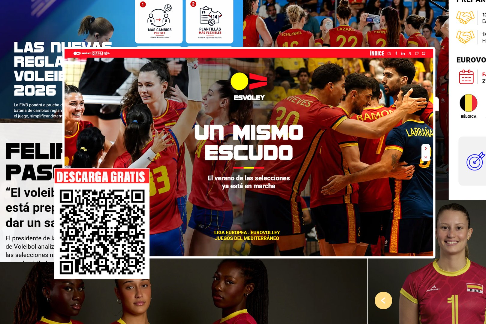 Las selecciones españolas de voleibol afrontan un verano decisivo y ya cuentan con su revista oficial. El nuevo número de MARCA Plus, elaborado en colaboración con la Real Federación Española de Voleibol, ya está disponible de forma gratuita para todos los aficionados.