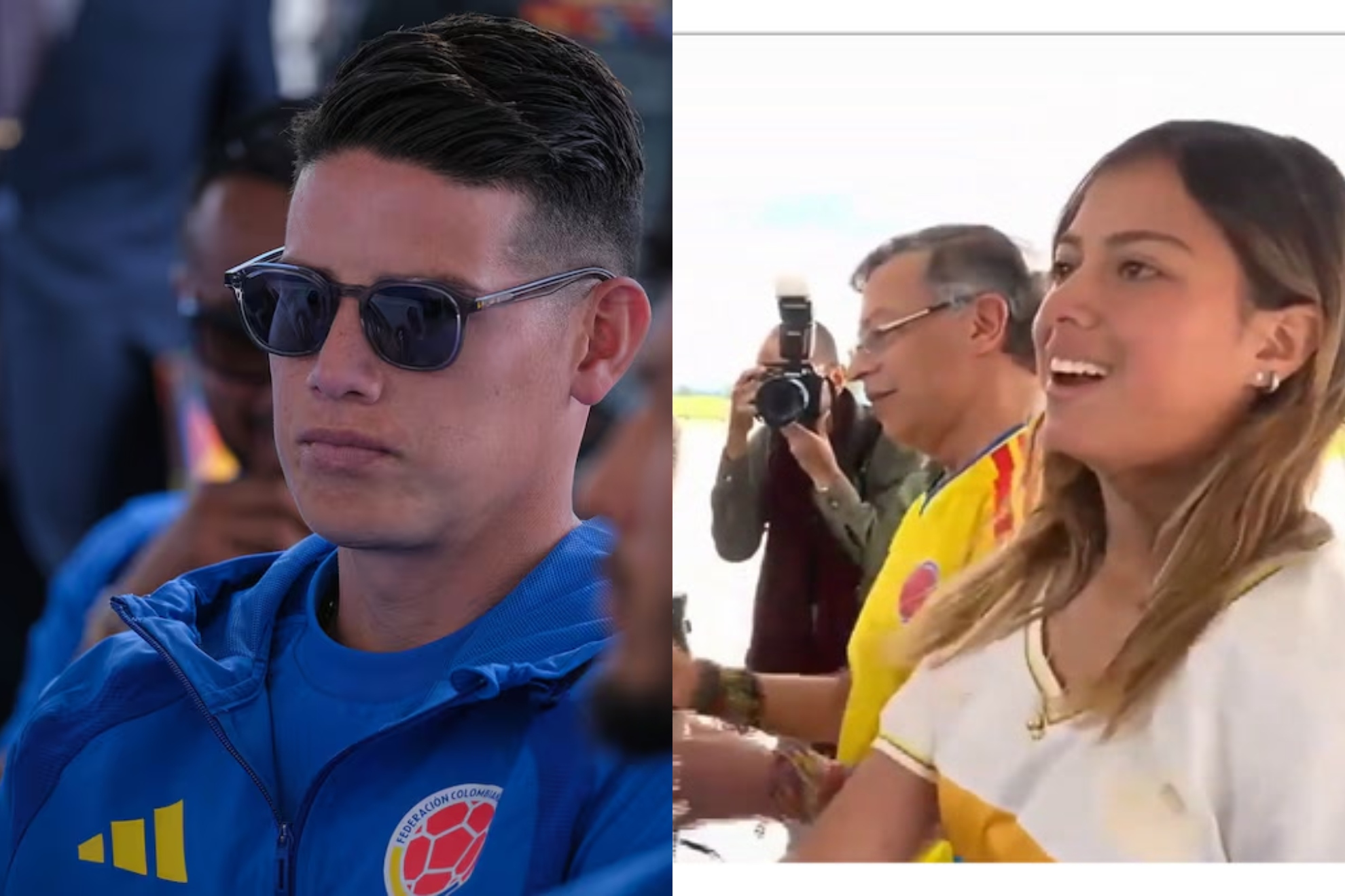 El incómodo momento entre Antonella Petro y James Rodríguez en la despedida de la Selección Colombia: ¿Qué pasó?