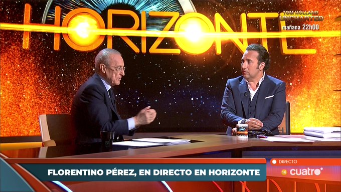 The double confession between Iker Jiménez and Florentino Pérez in 'Horizonte' about "the virus of madridismo"