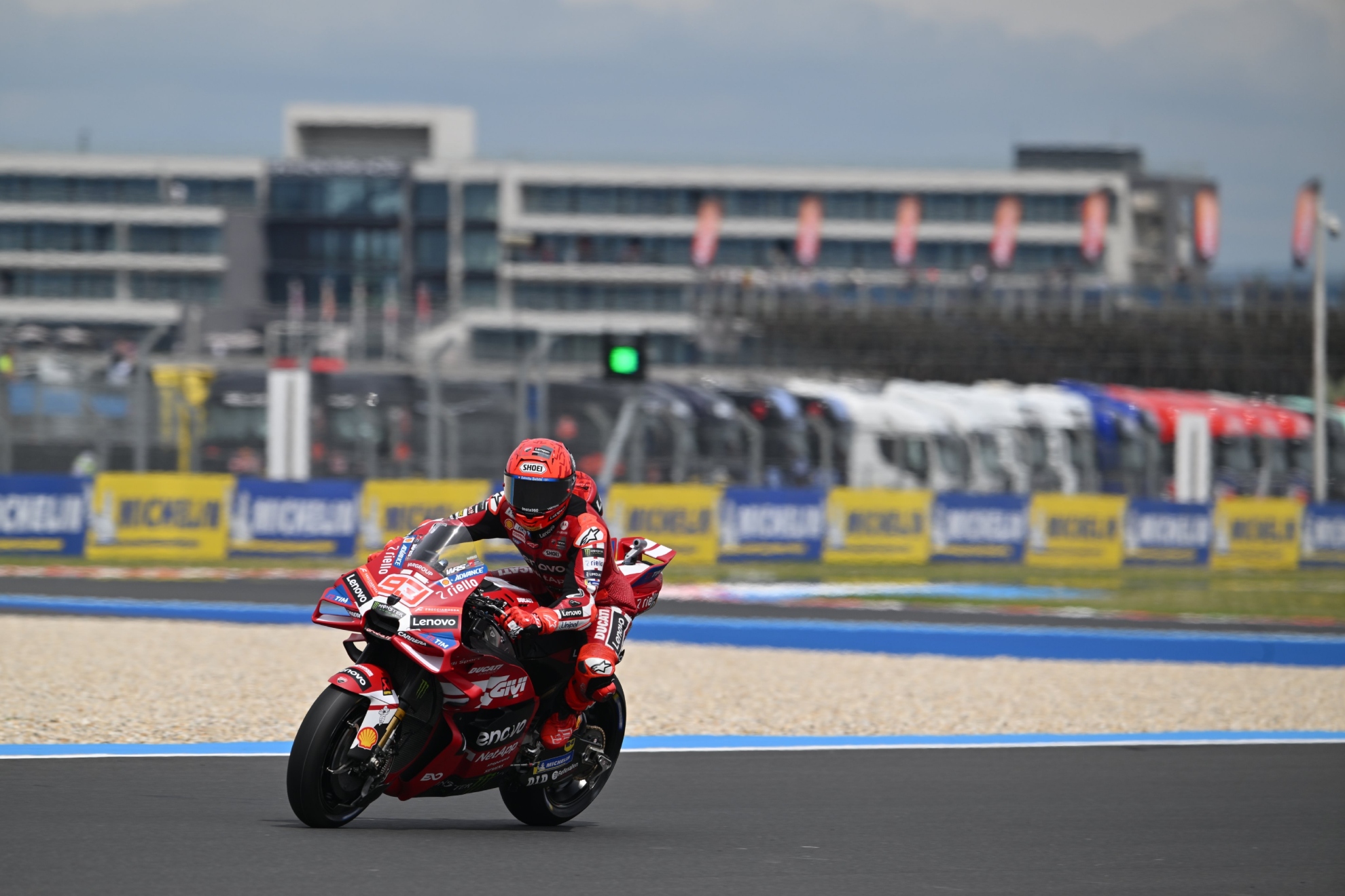 Marc Márquez, en Balaton.