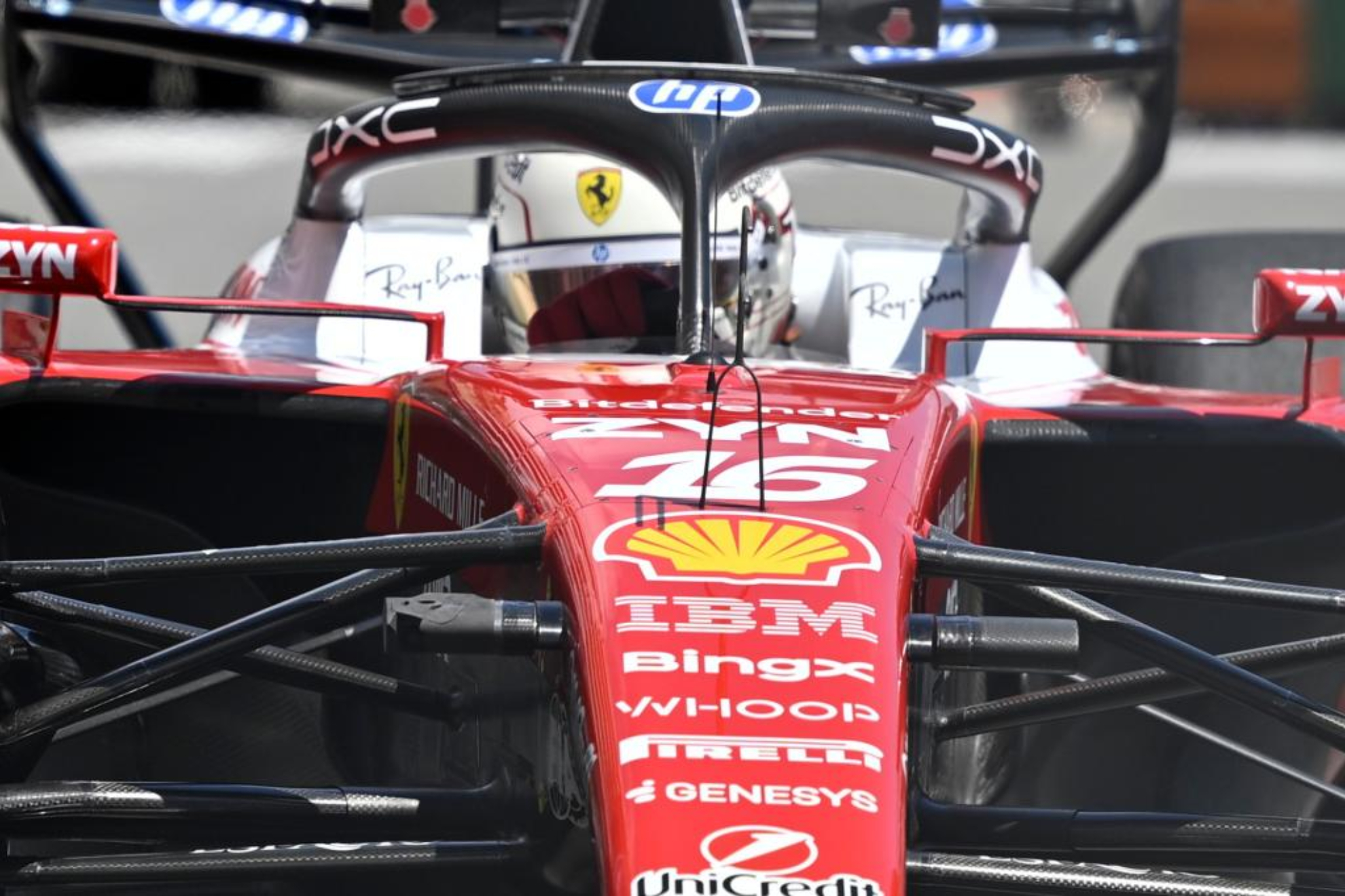 Leclerc, en acción.