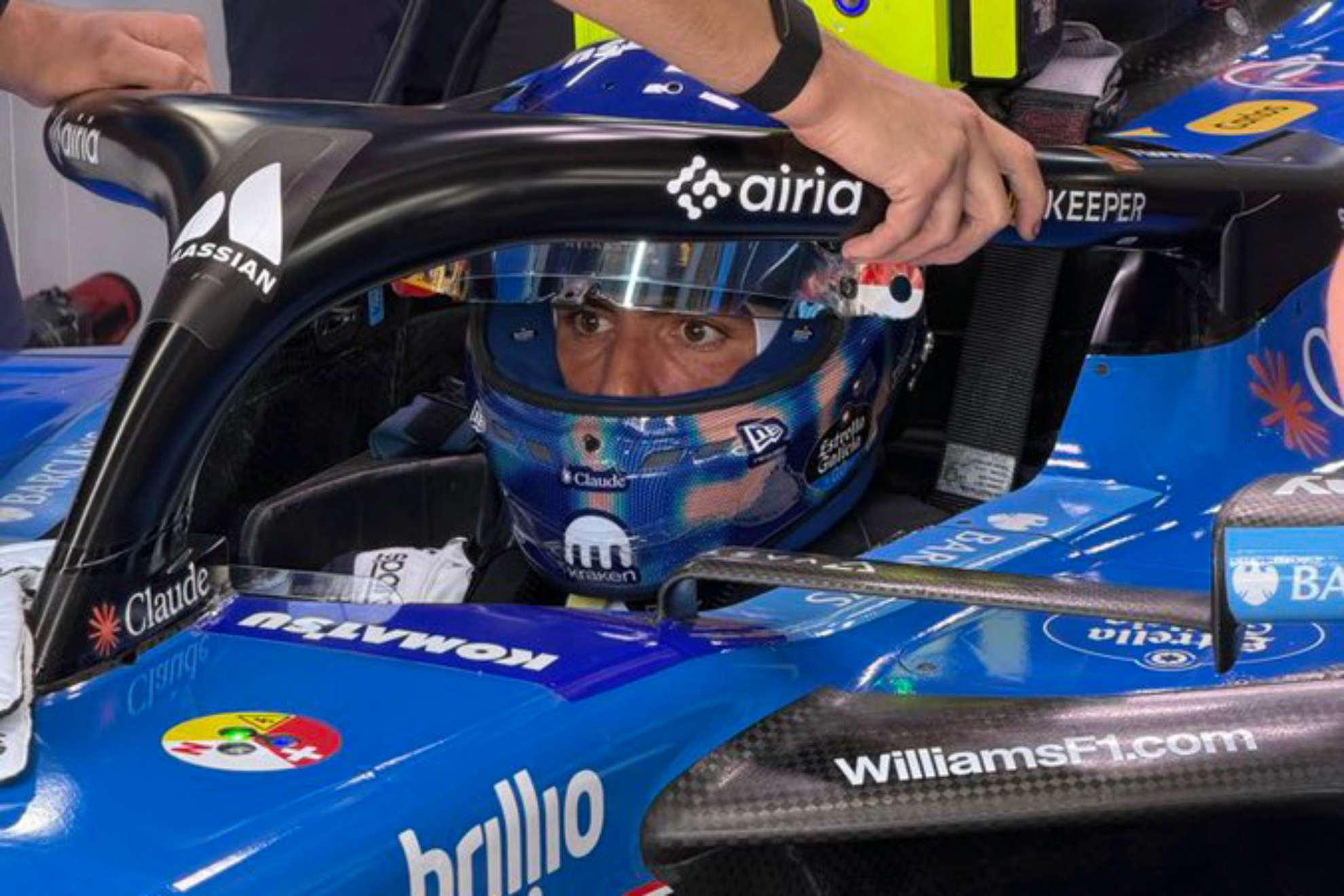 Sainz, este viernes en el GP de Mónaco. Williams F1