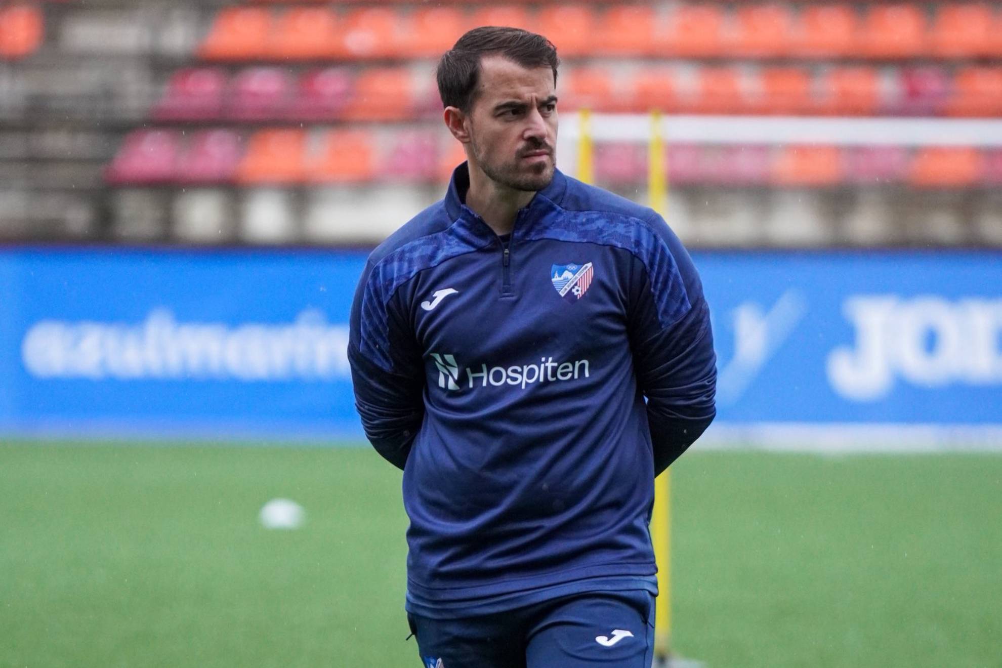 Manolo Sánchez, entrenador del Estepona. CD ESTEPONA