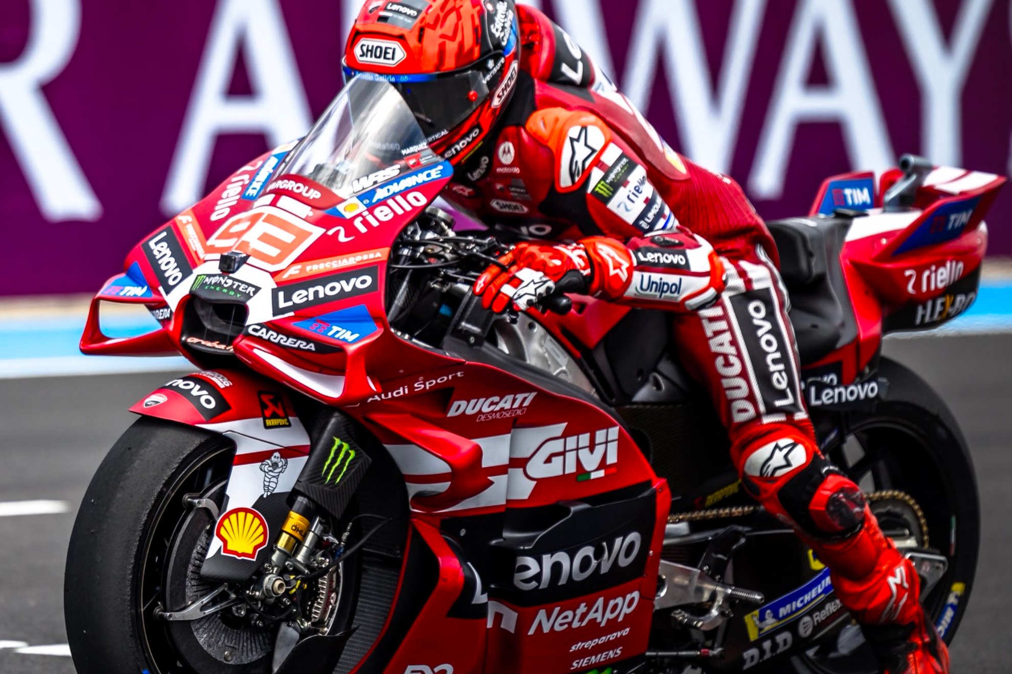 Marc Márquez, en Balaton. DUCATI