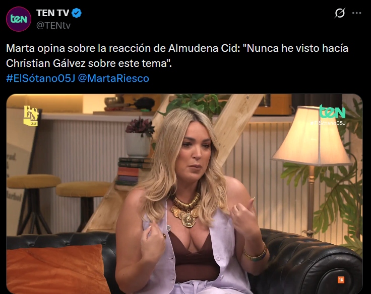 Marta Riesco, en 'El Sótano'.