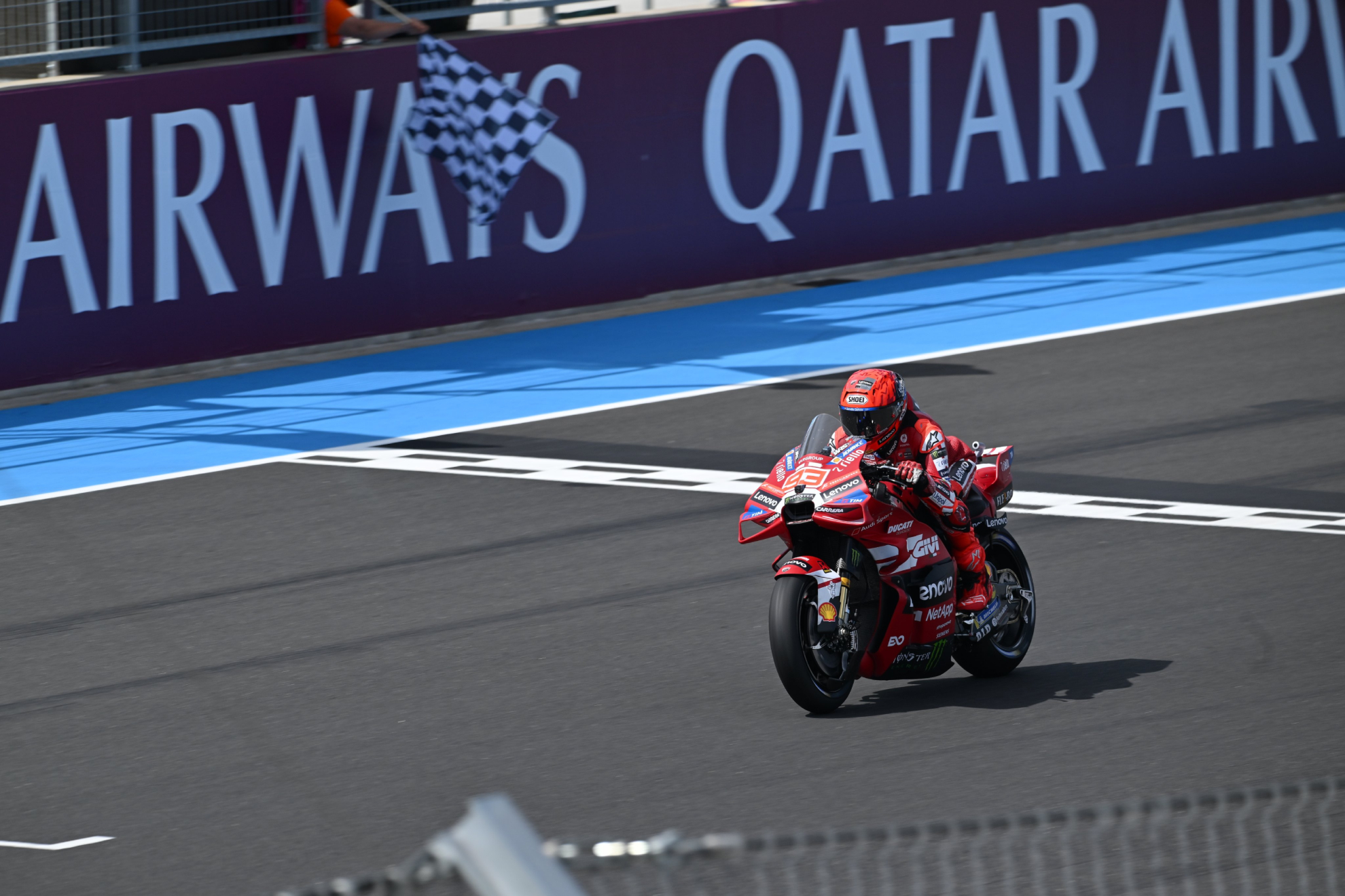 Marc Márquez, durante el Sprint del GP de Hungría de MotoGP 2026.