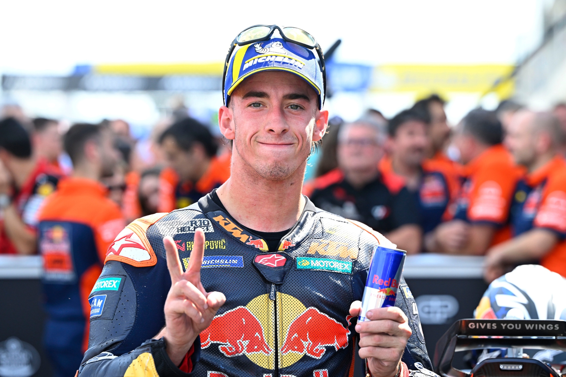 Acosta, tras ser segundo. RED BULL