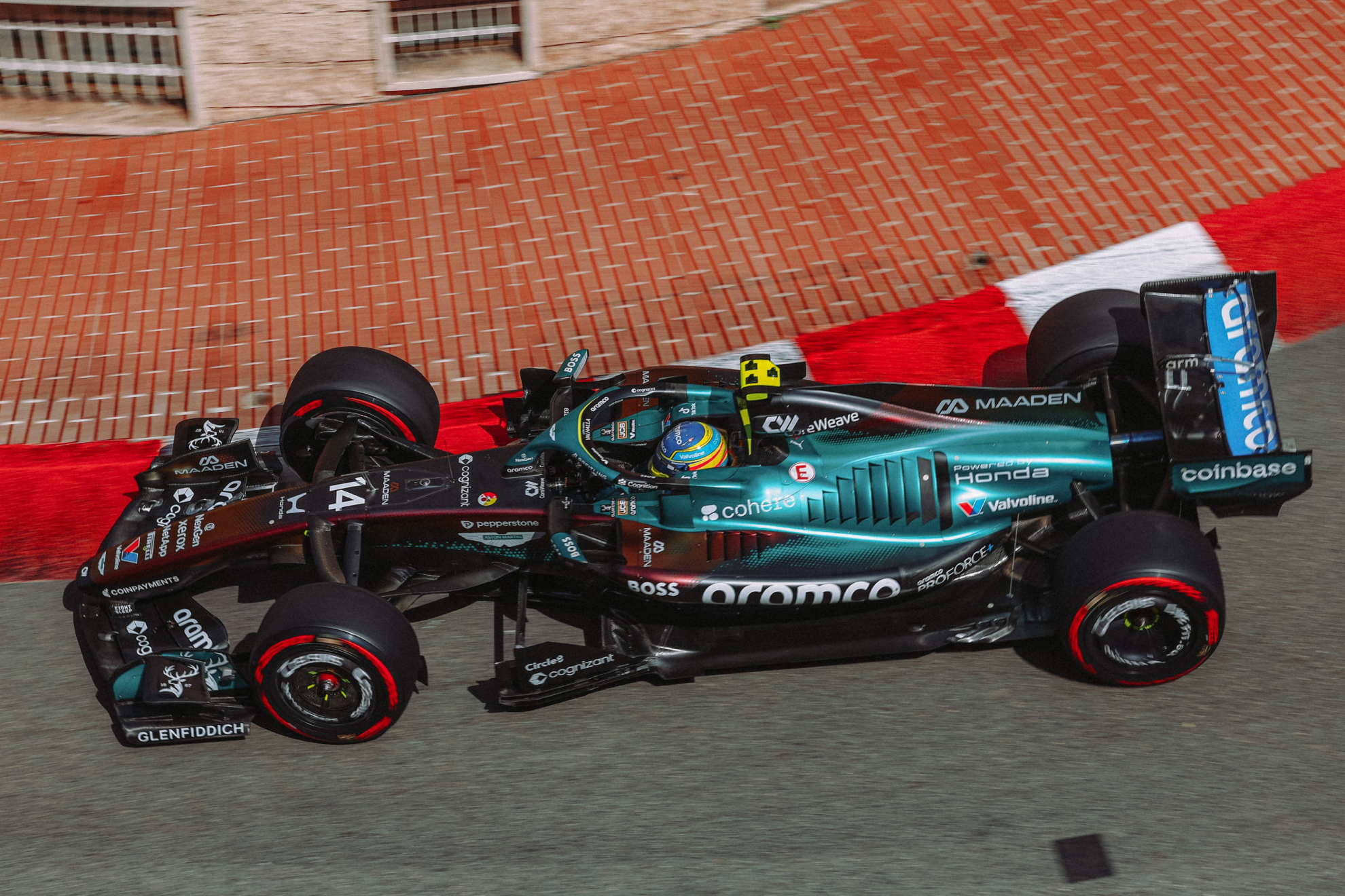 Alonso, en Mónaco. ASTON MARTIN F1
