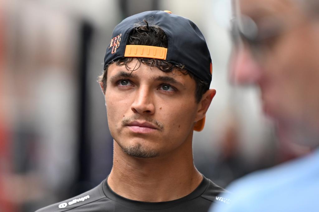 Lando Norris tras abandonar en Mónaco AP