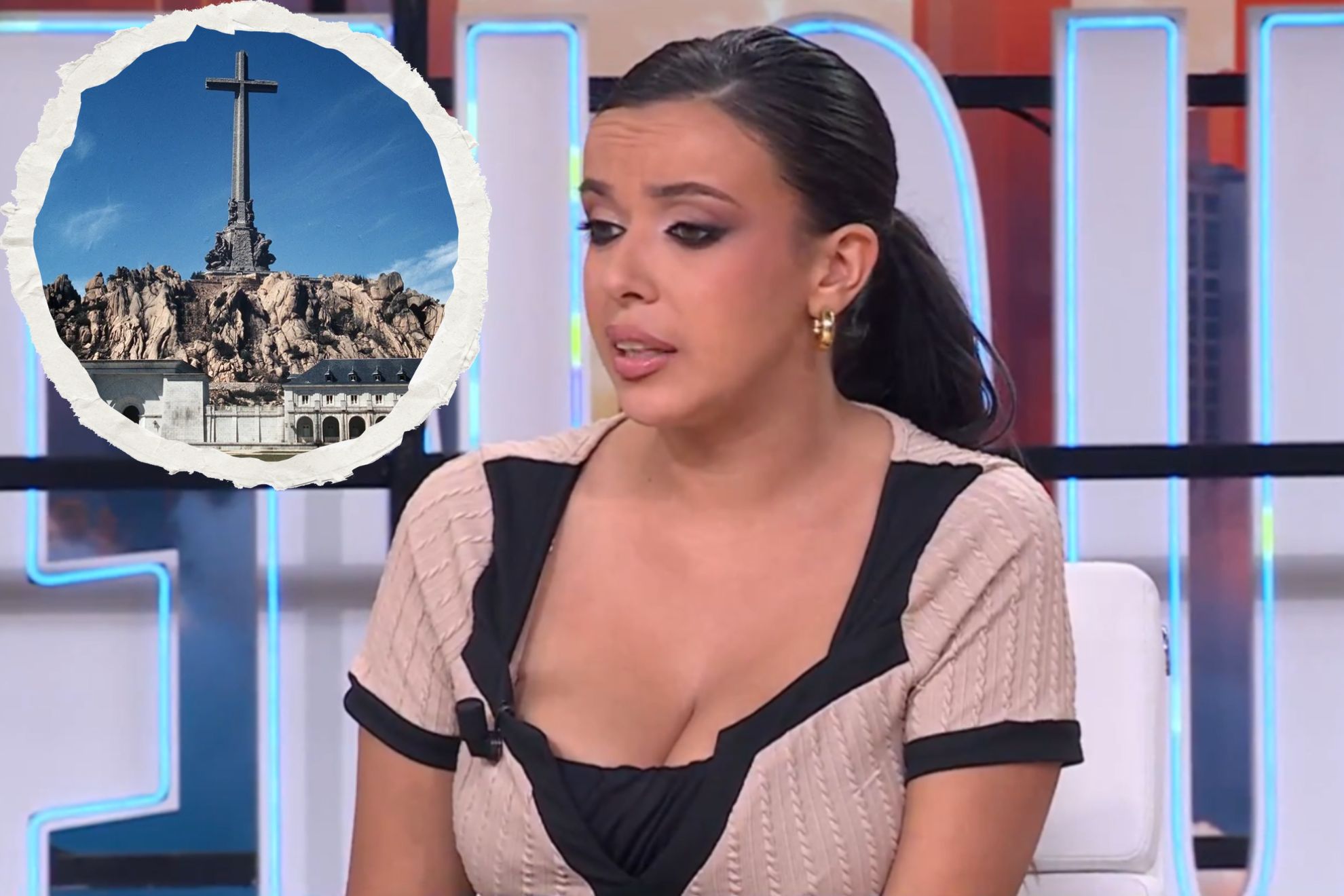 Sarah Santaolalla carga contra el Valle de los Caídos: “Es un mausoleo fascista y la cruz debería ser dinamitada”