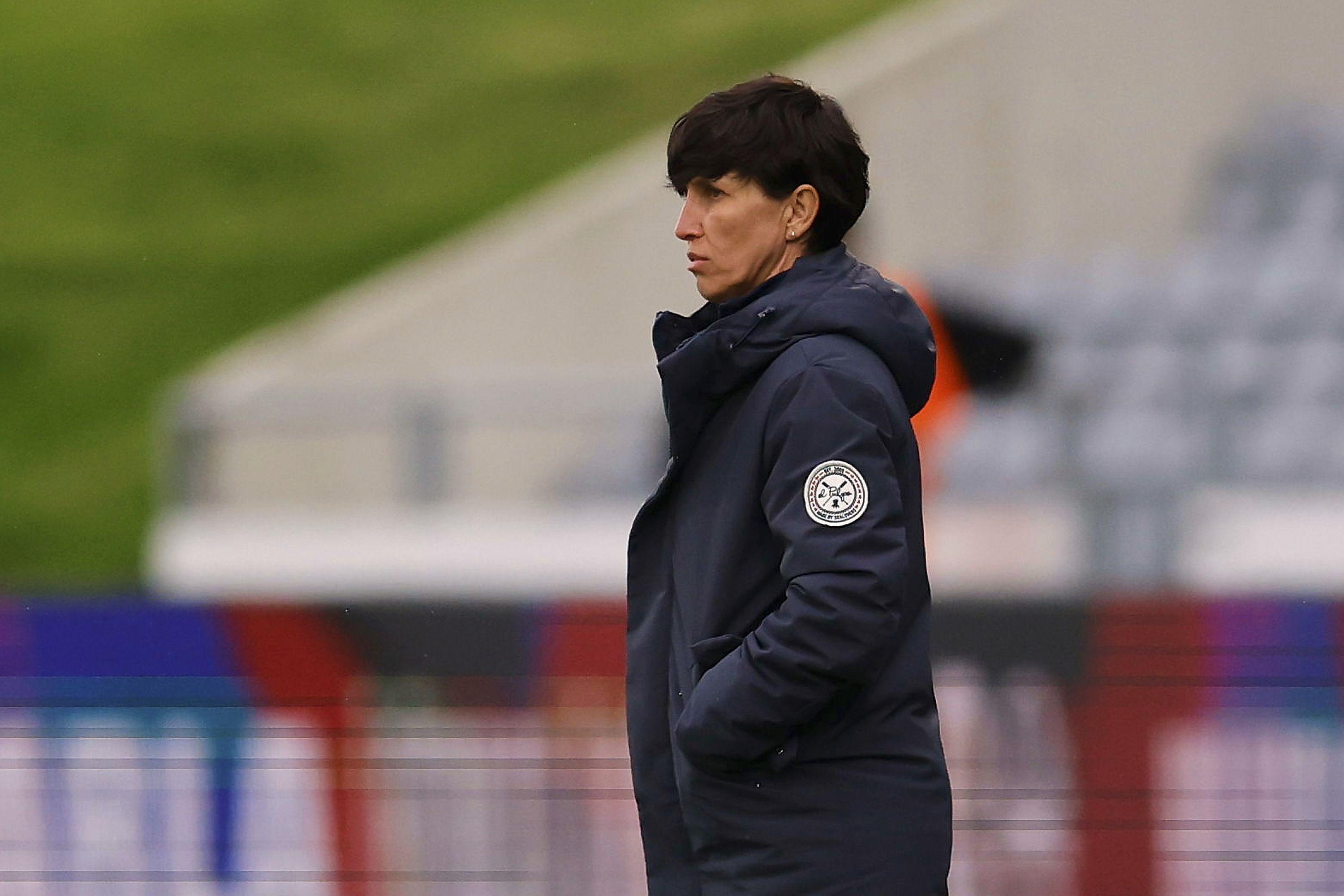 Sonia Bermúdez durante el partido ante Islandia en Reikiavik RFEF