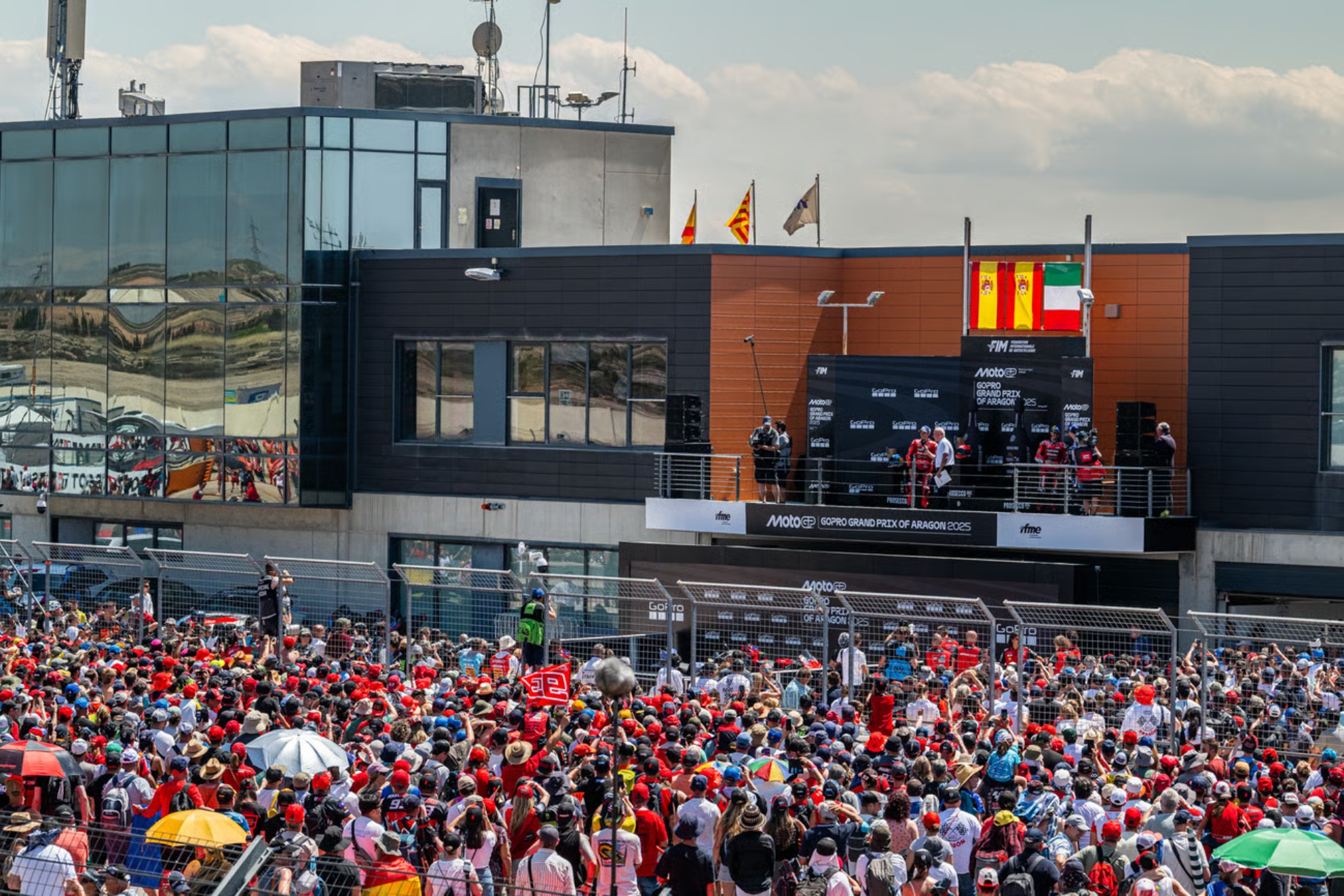MotorLand podium in MotoGP in 2025.