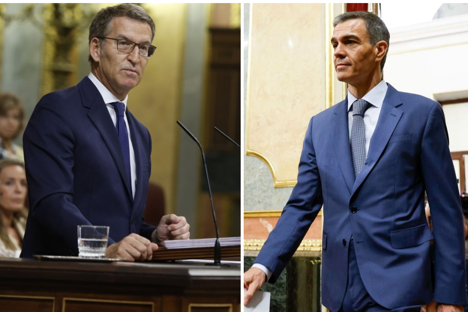 Feijóo insiste otra vez a Sánchez con elecciones para "dejar de estirar esta basura" y éste replica con que seguirá hasta 2027 "y más allá"