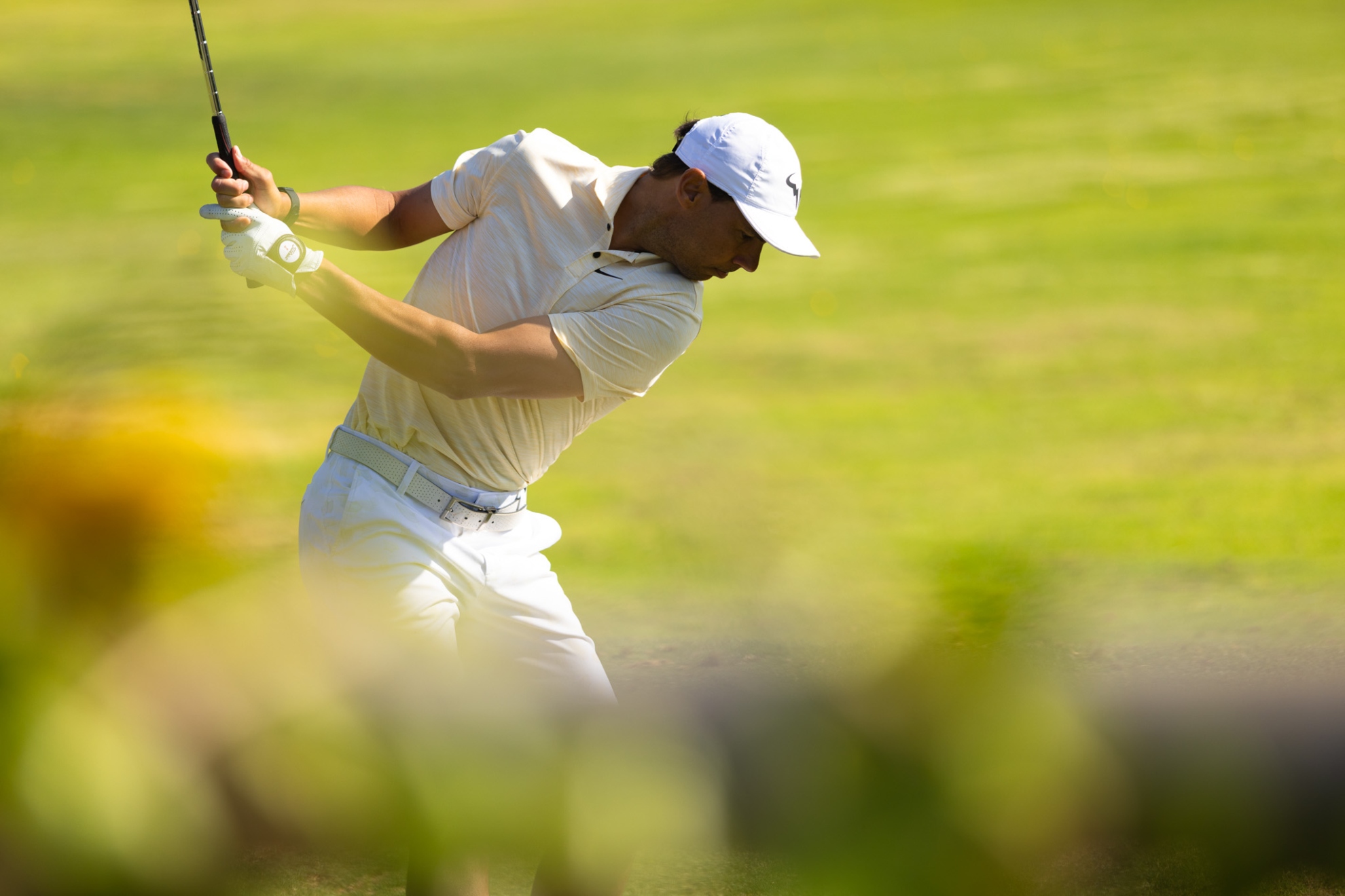Rafa Nadal (40), en Pula golf el miércoles