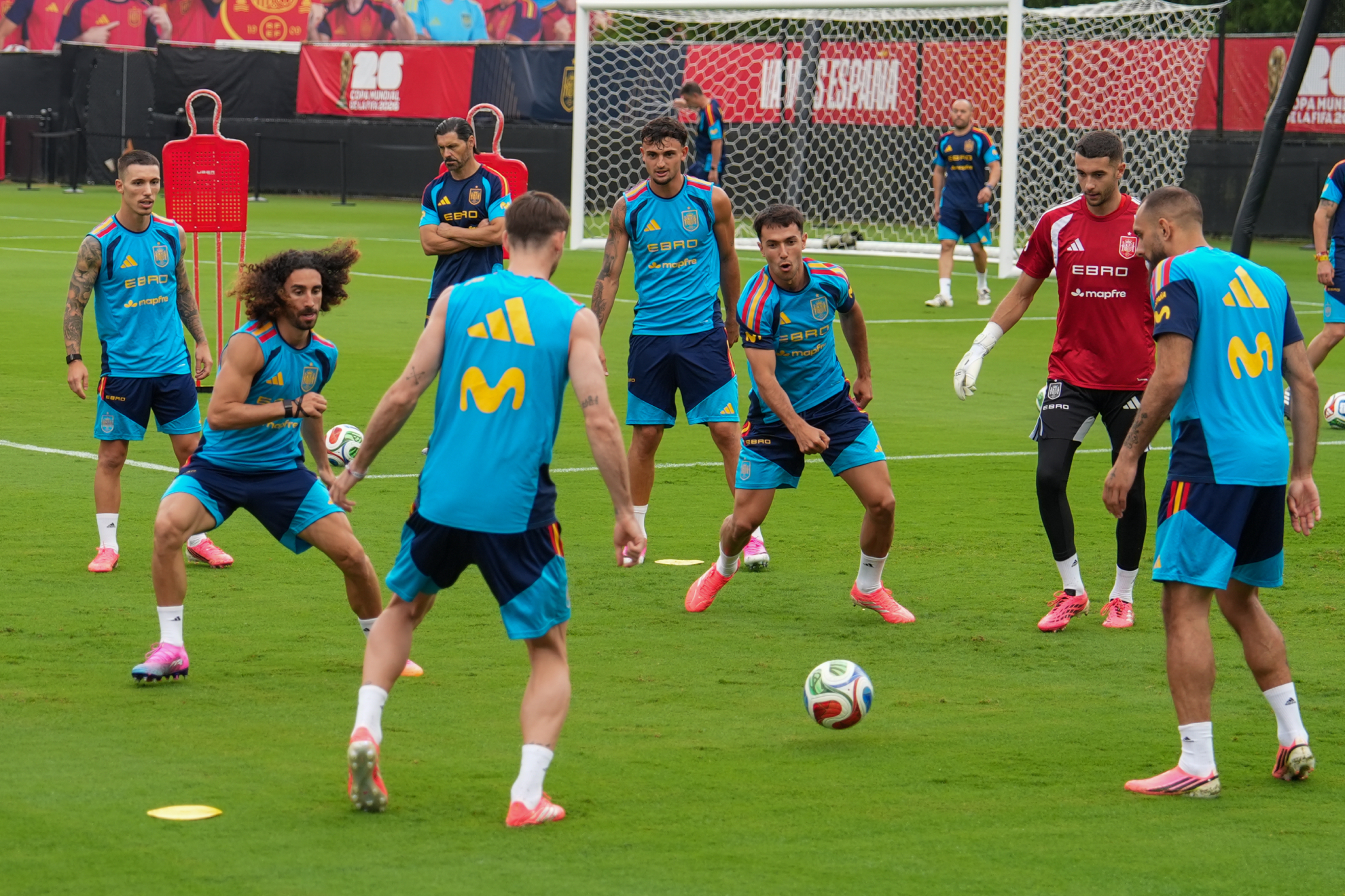 Entrenamiento de la selección española en la Baylor School de Chattanooga.