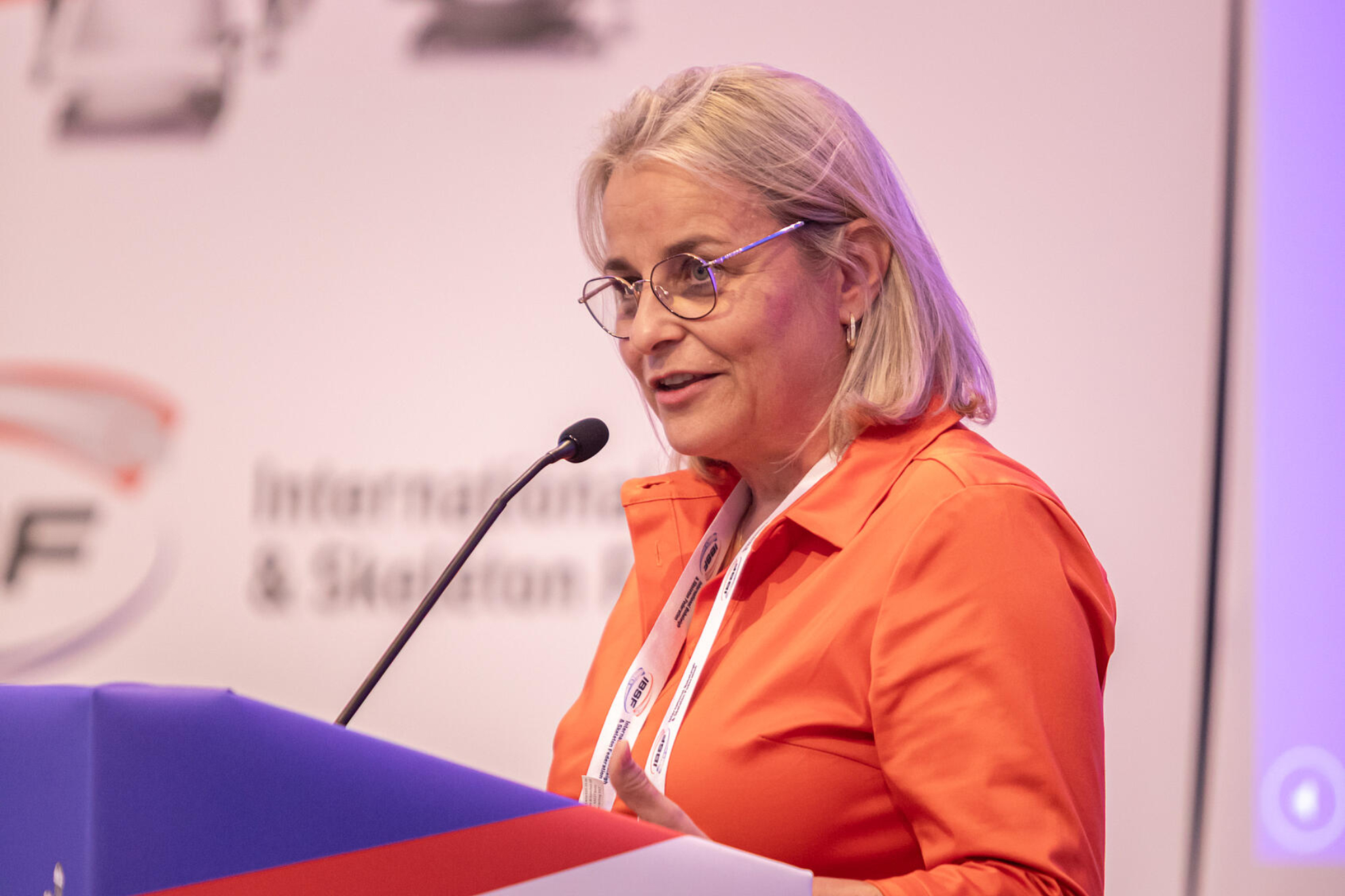 Heike Groesswang, new president of the International Bobsleigh and Skeleton Federation