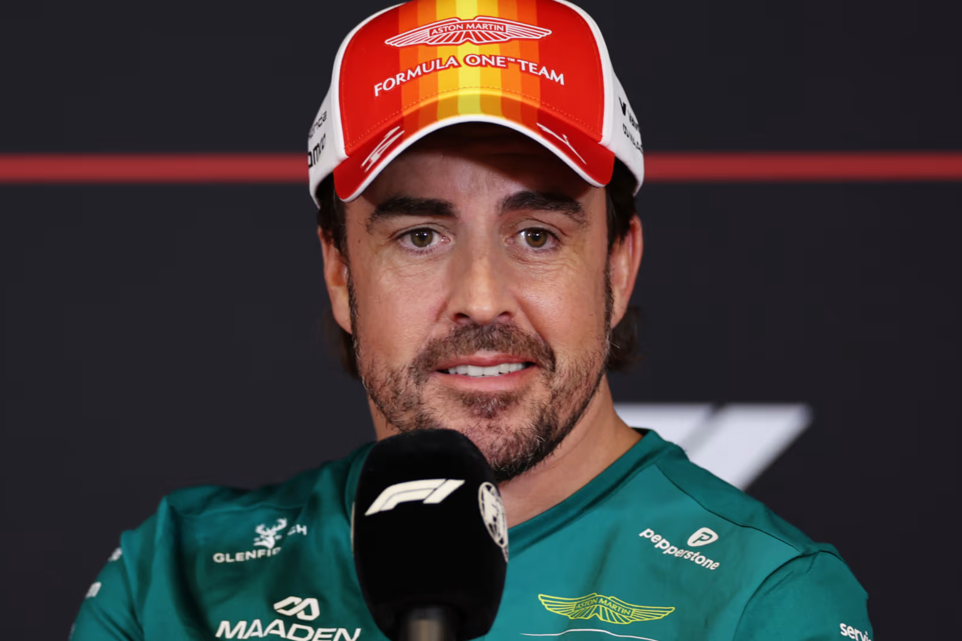 Alonso, at the official press conference.