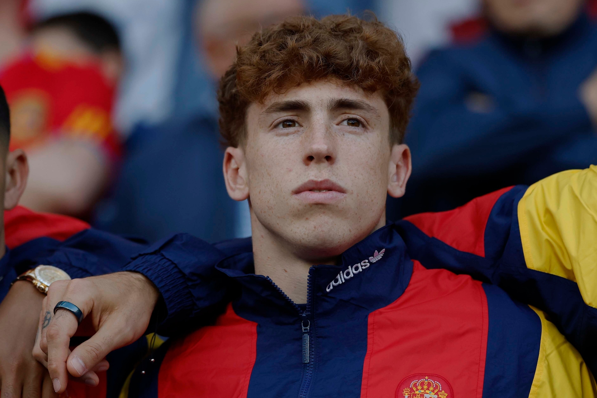 Víctor Muñoz con la Selección Española.