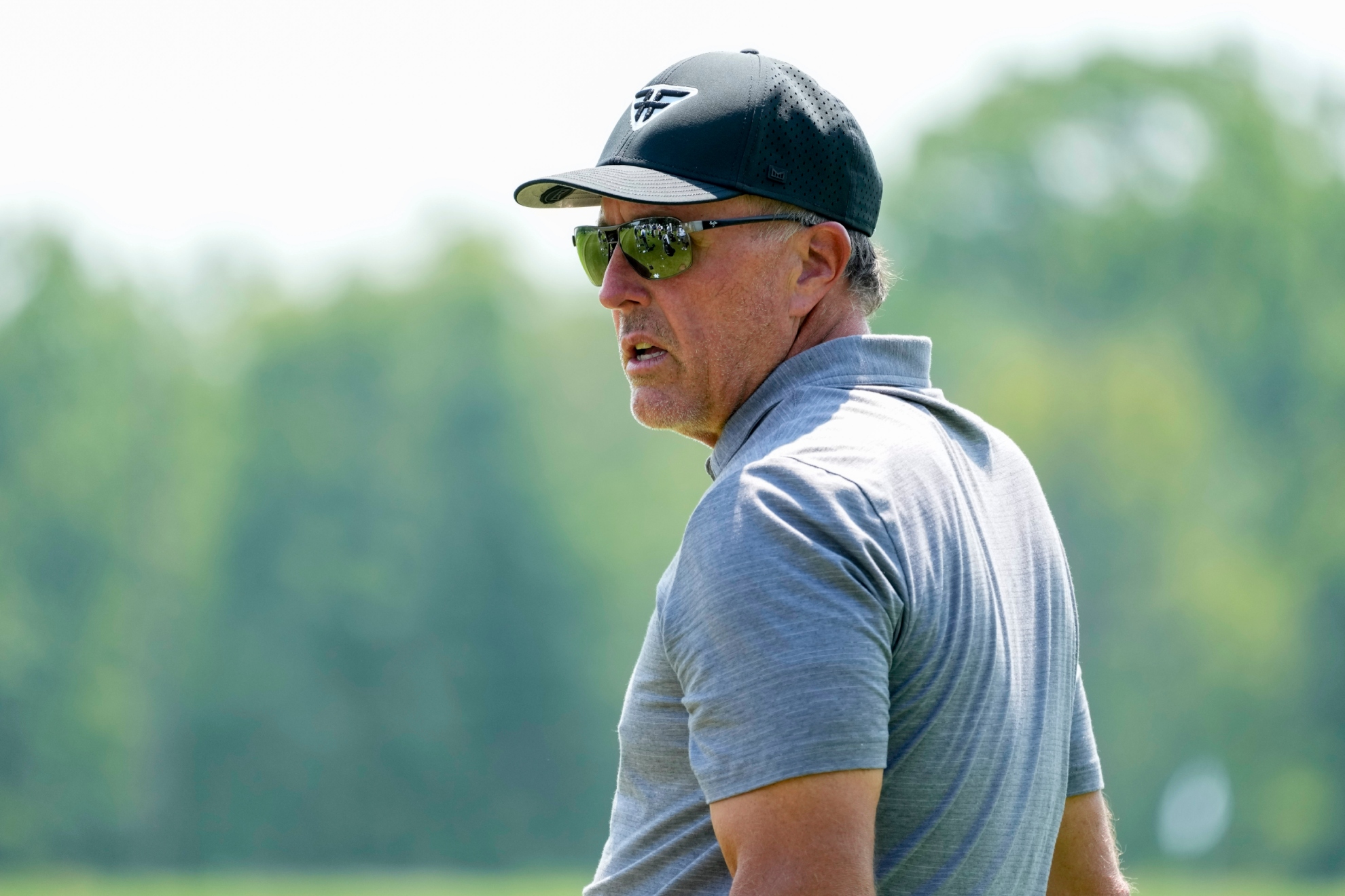 Mickelson durante el LIV Golf de Bedminster en 2023.