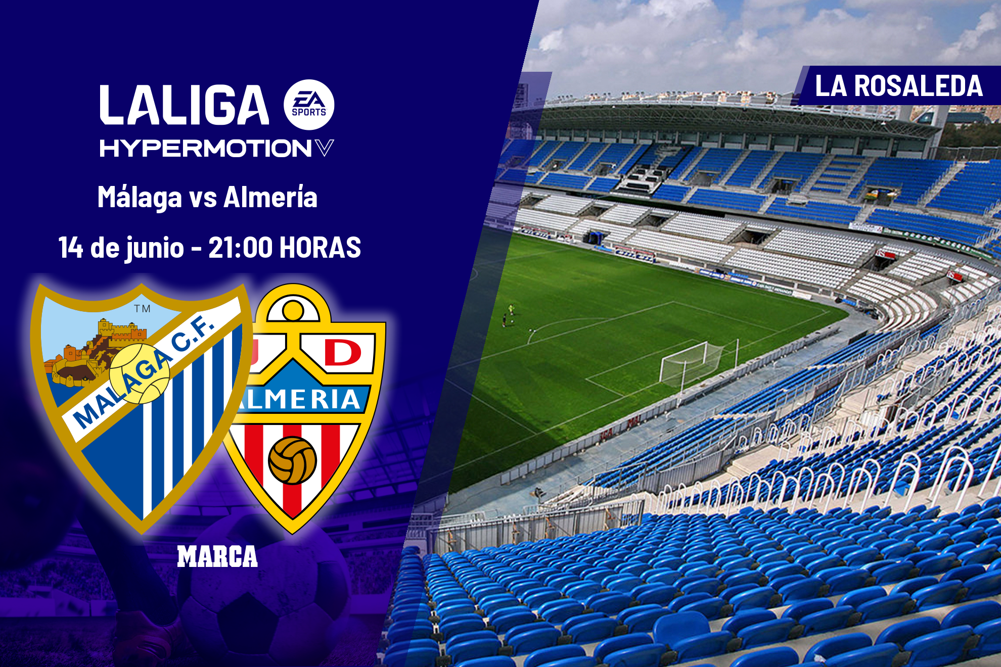 Málaga - Almería: horario y dónde ver hoy en TV el partido para el ...