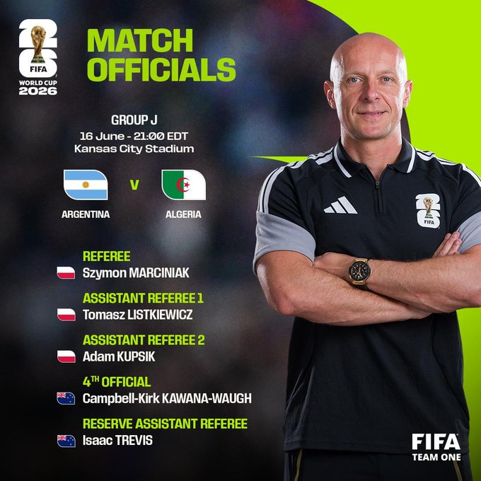 Argentina - Algeria match referees