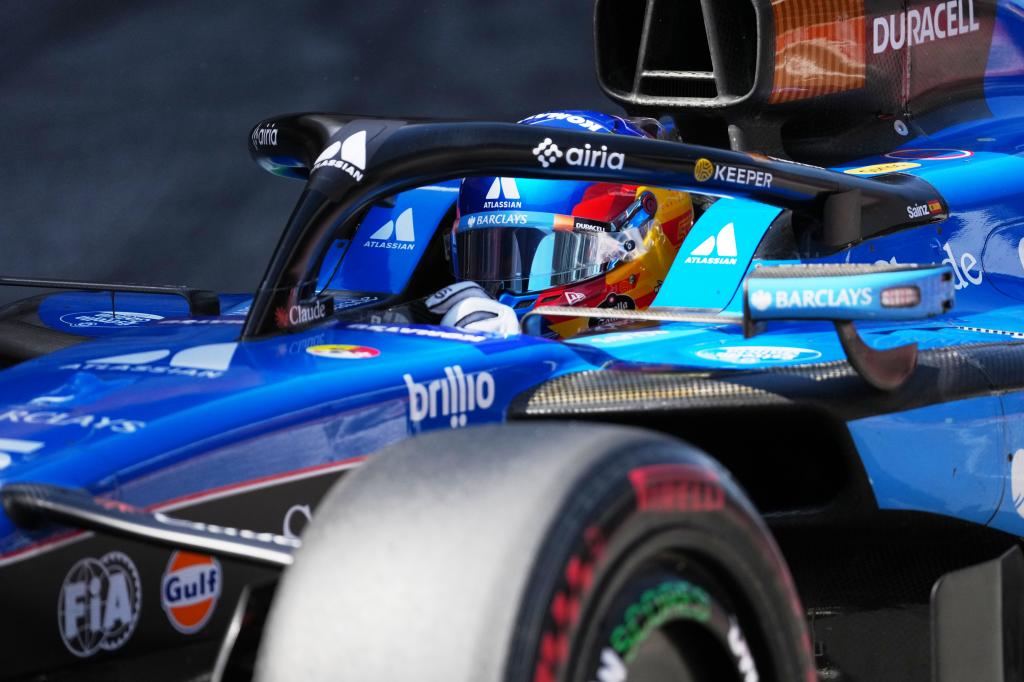 Sainz, en acción.