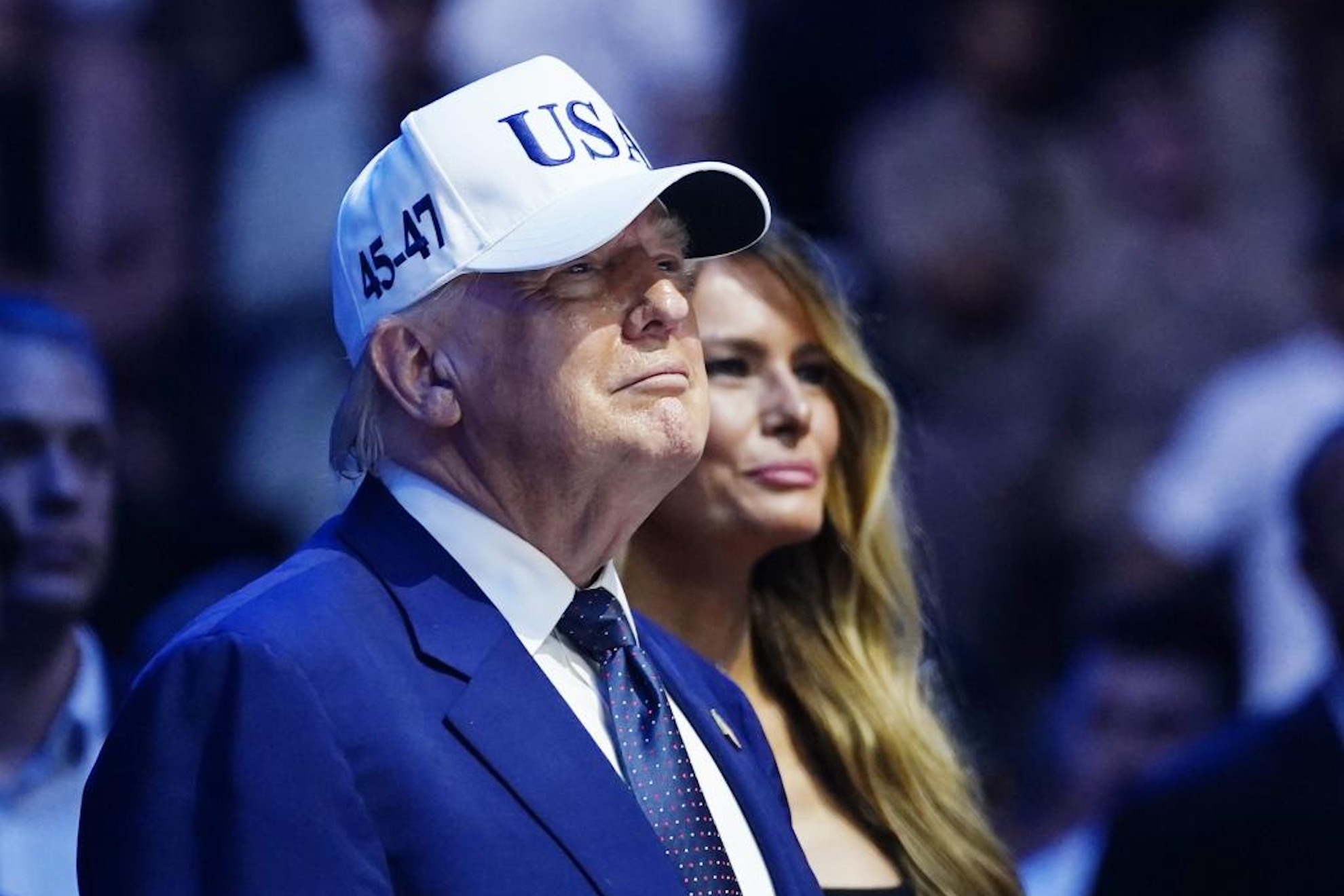 El presidente de Estados Unidos, Donald Trump, y la primera dama, Melania Trump.
