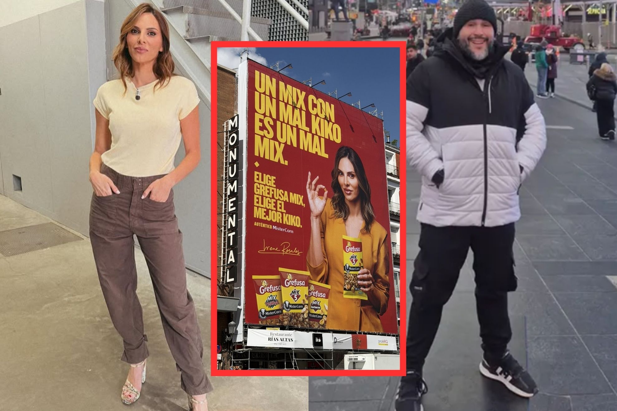 Irene Rosales manda un mensaje a Kiko Rivera con una lona en pleno centro  de Madrid y el hijo de Isabel Pantoja responde: "Me parece patética"