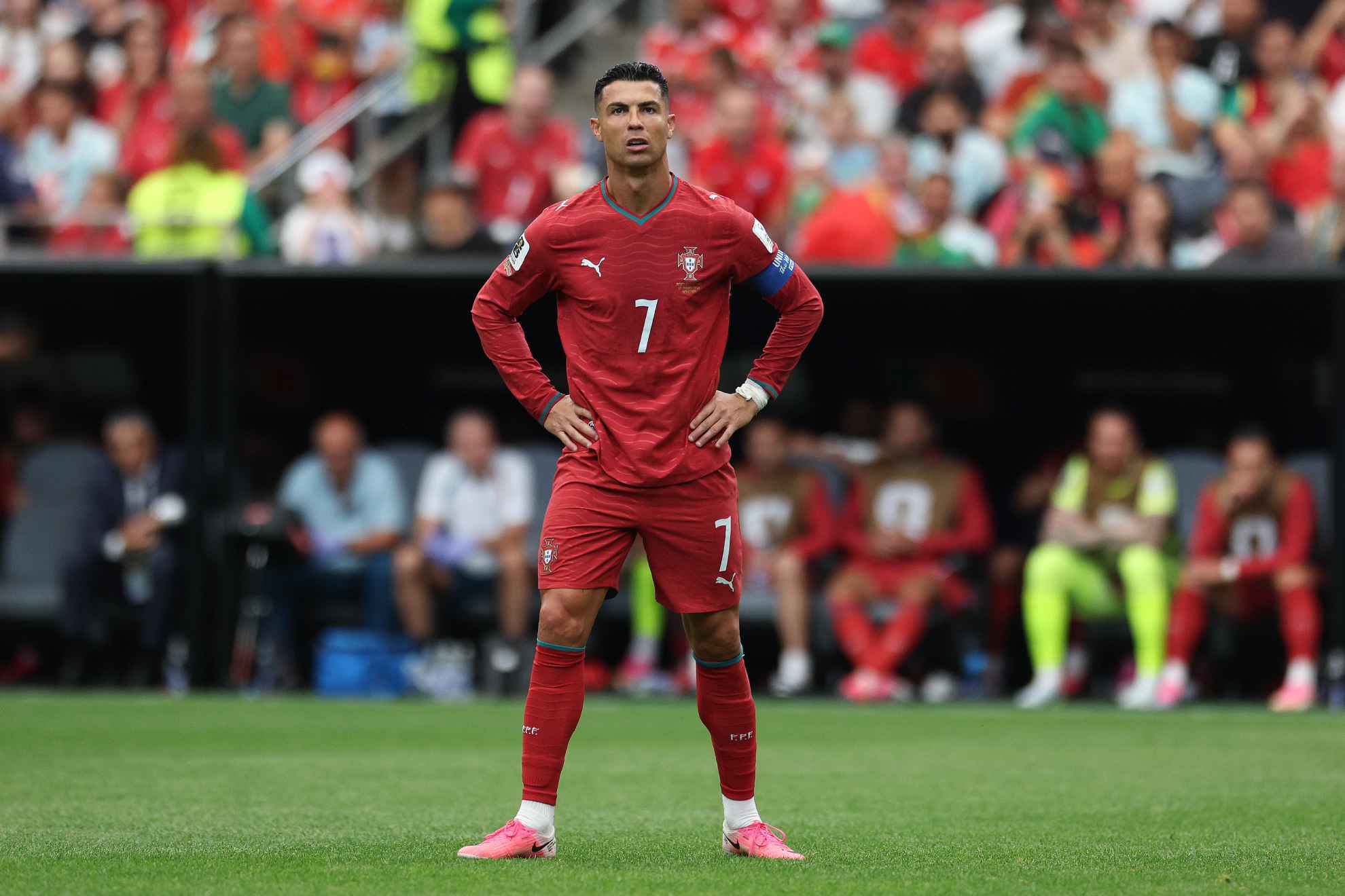 Cristiano Ronaldo, durante el partido ante la RD del Congo