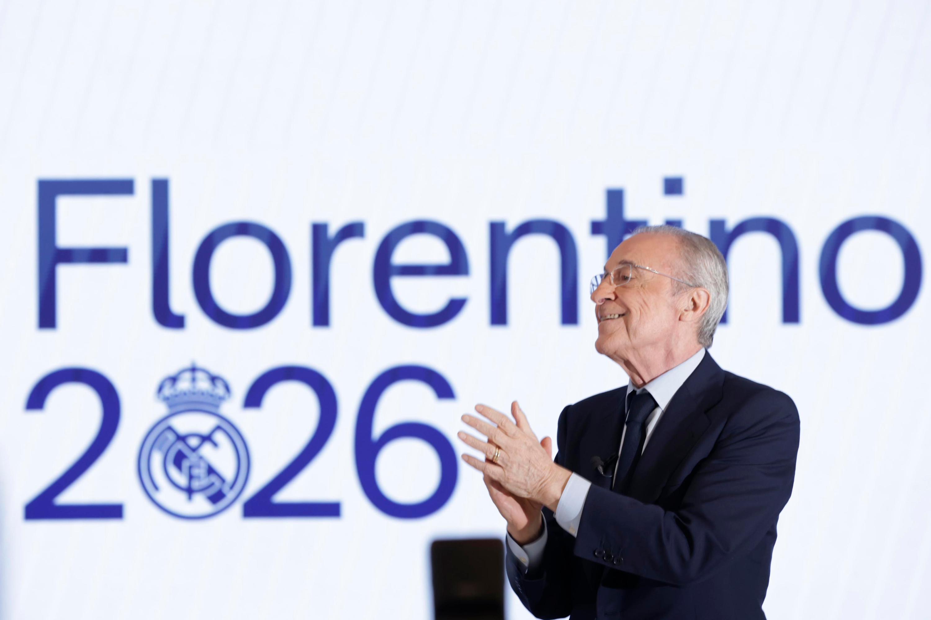 Florentino Pérez, tras ganar las elecciones a la presidencia del Real Madrid el pasado día 7