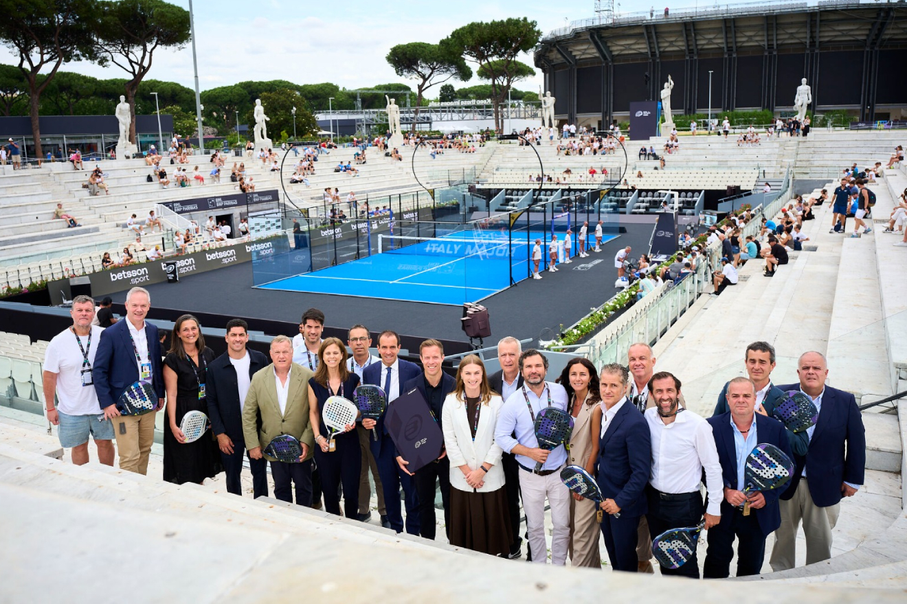 The last meeting of the Premier Padel Steering Committee, during the Italy Major at the Foro Italico.