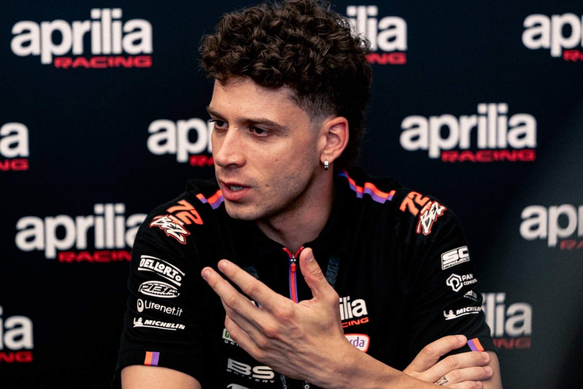 Marco Bezzecchi, en Brno. APRILIA